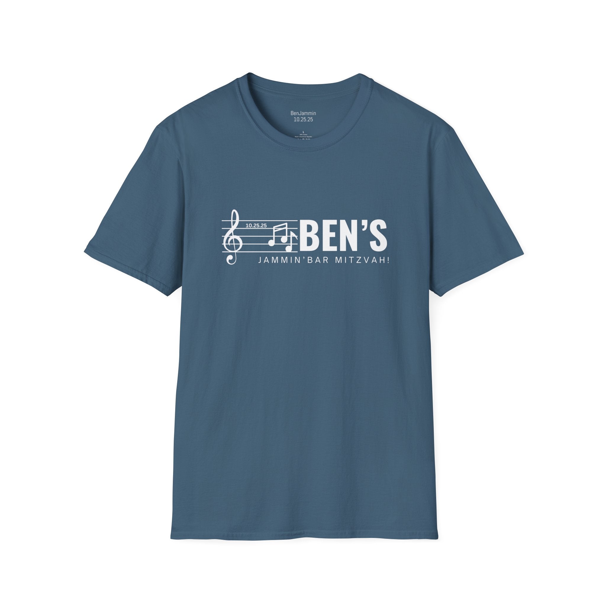 Custom Bar Mitzvah (Ben) Unisex Softstyle T-Shirt