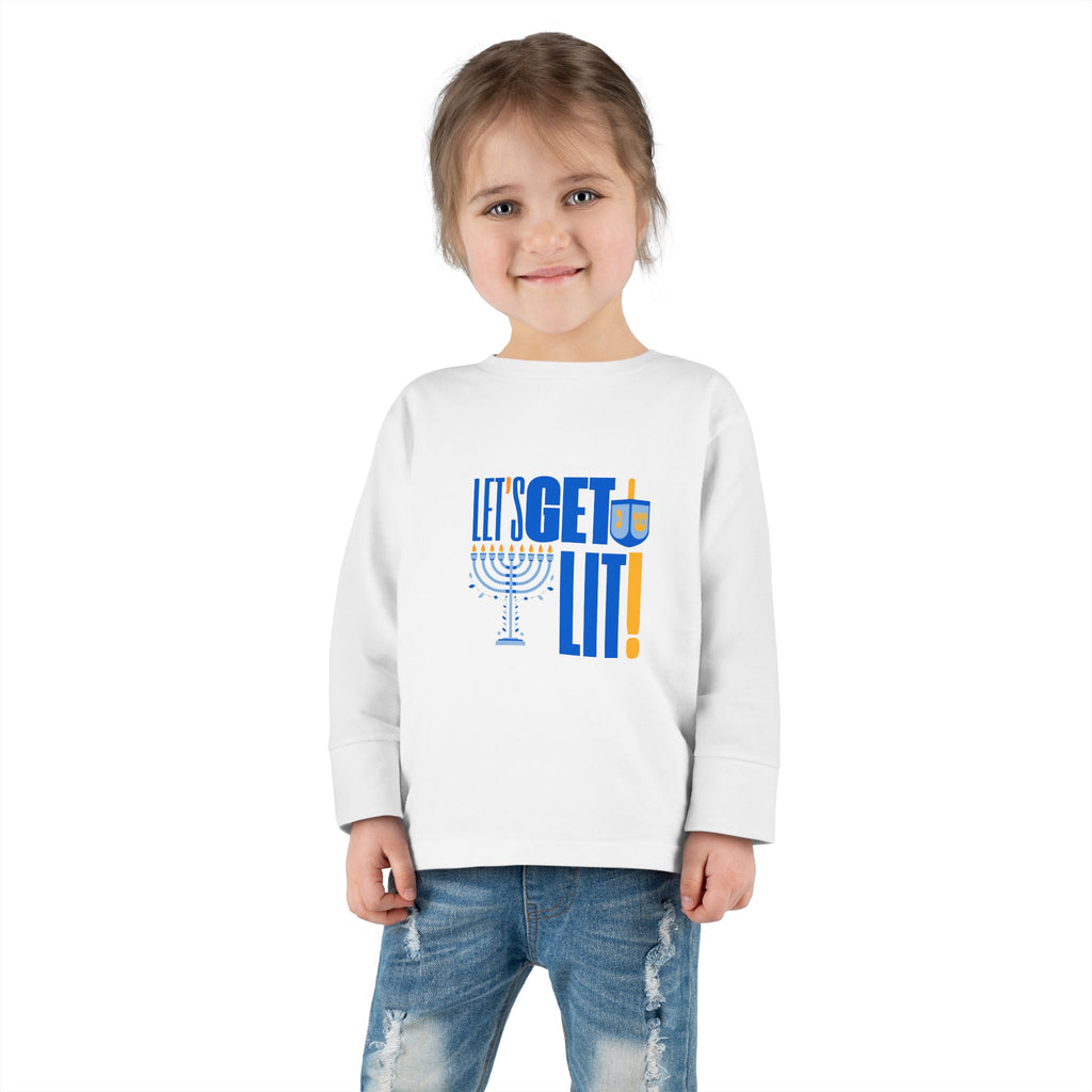 Toddler Hanukkah Shirt, Hanukkah Long Sleeve Tee, Chanukah Shirt for Toddler