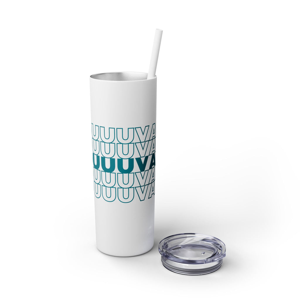Duuuval Skinny Tumbler with Straw, 20oz
