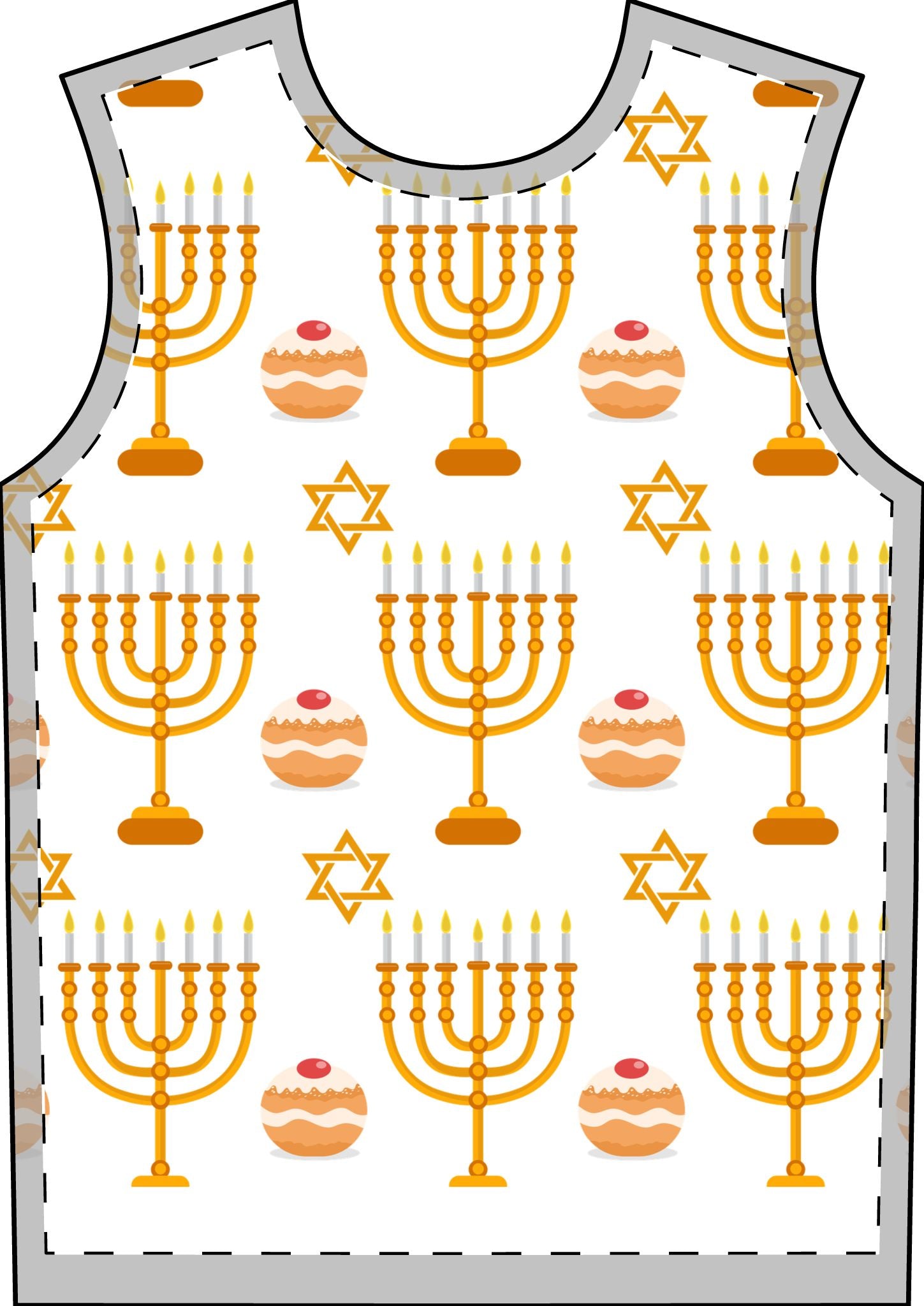 The Mensch Pajama Print Set for Adults | Hanukkah Pajamas for Adults | Adult Hanukkah Pajama