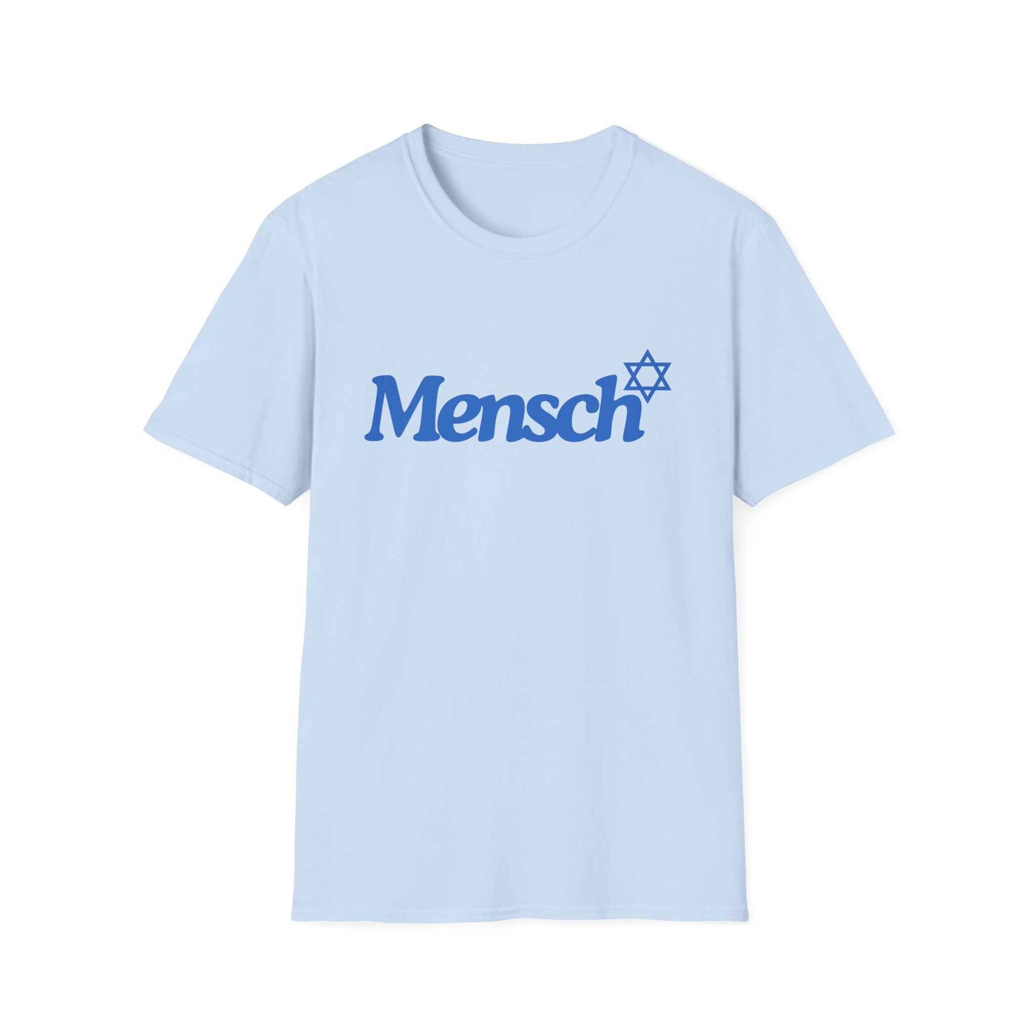 Mensch T-Shirt with Mensch and Star of David for a Mensch Shirt
