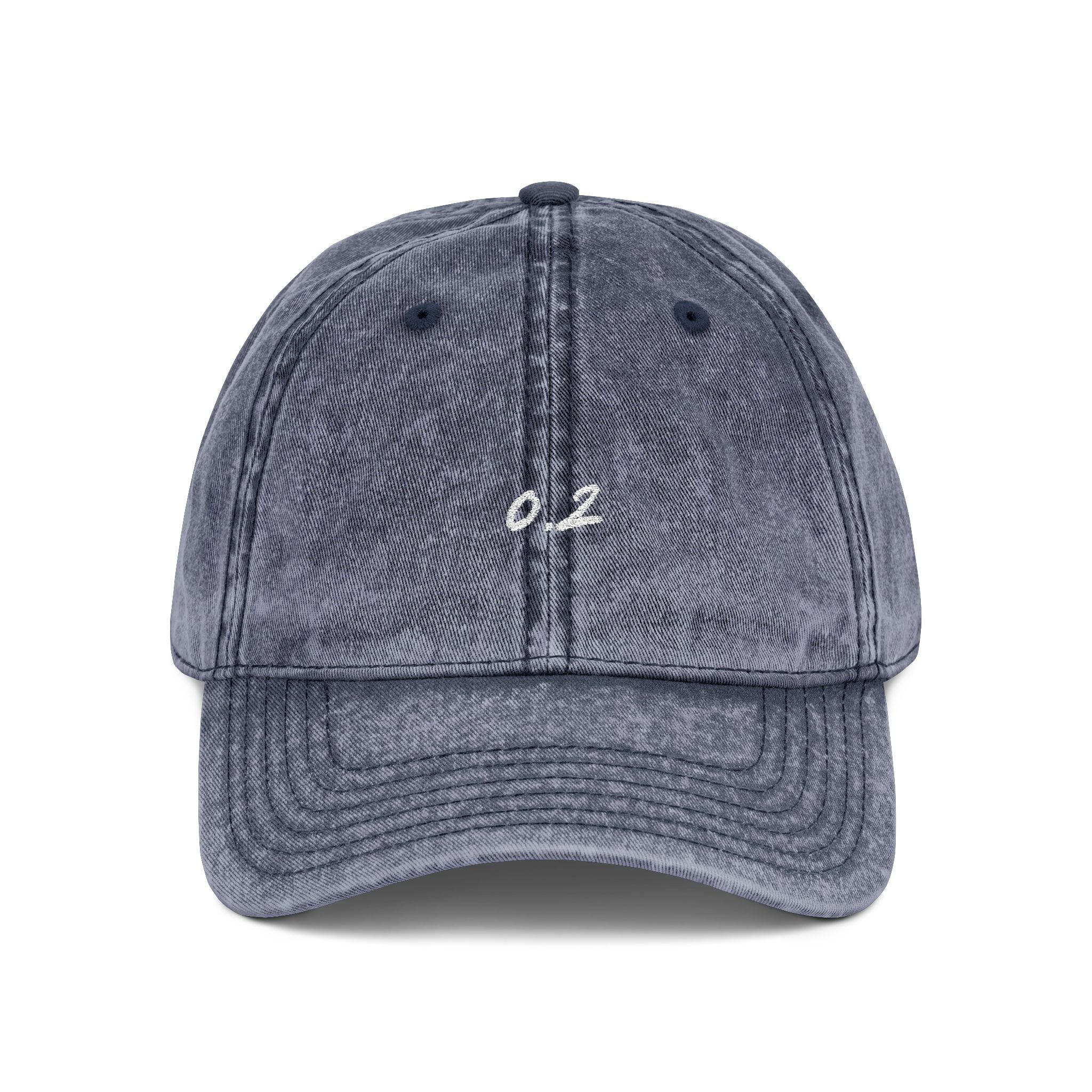 Zero Point Two Vintage Embroidered Cap Jewish Identity Hat