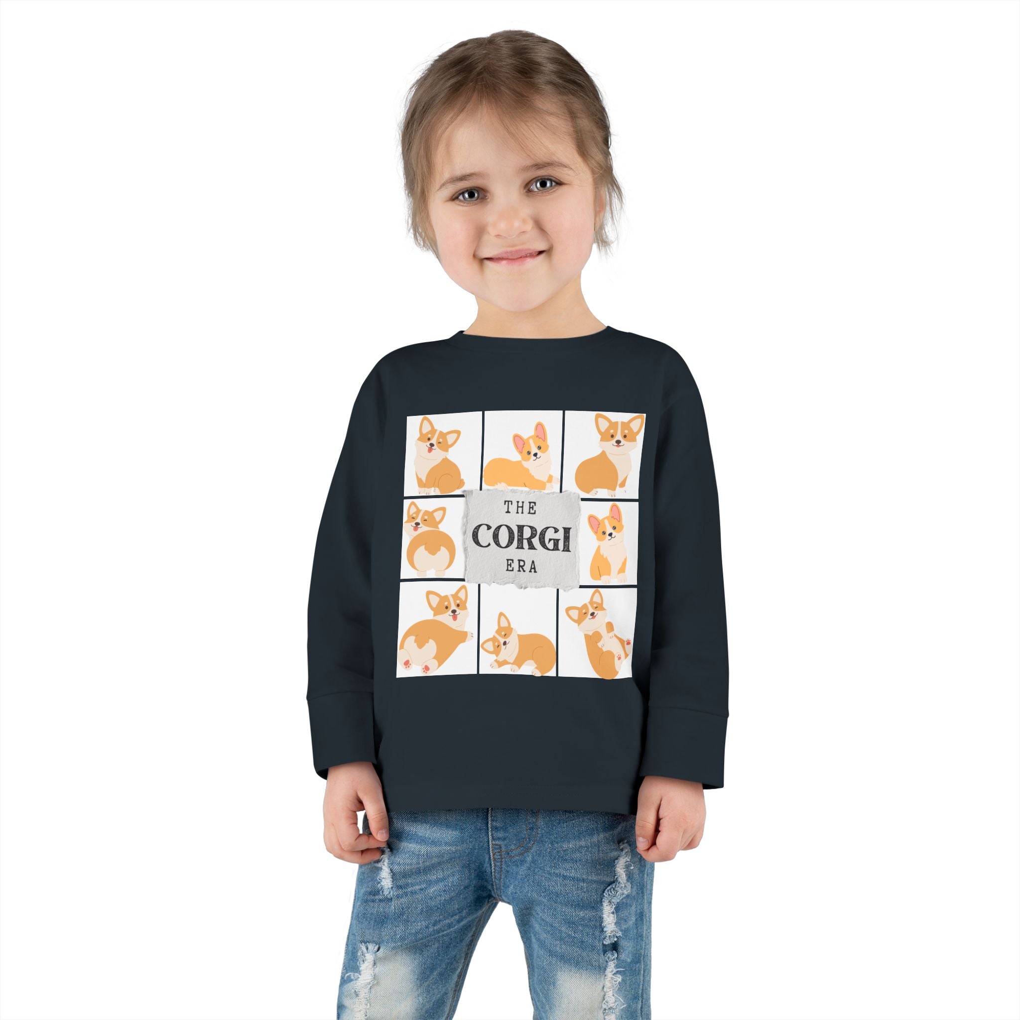 The Corgi Era Toddler Long Sleeve Tee