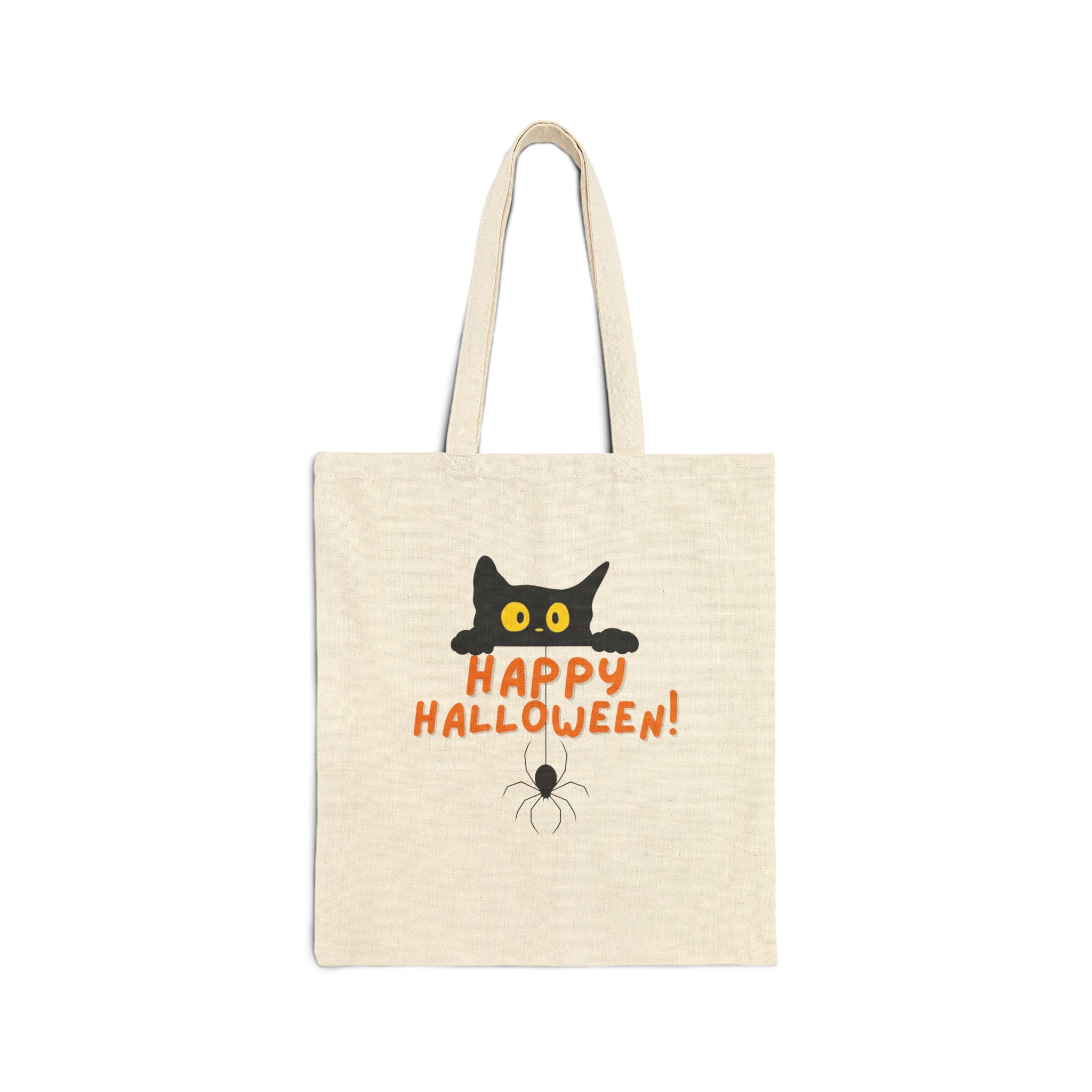 Halloween Trick or Treating Bag for Candy on Halloween for Trick or Treating Candy Cotton Canvas Tote Bag