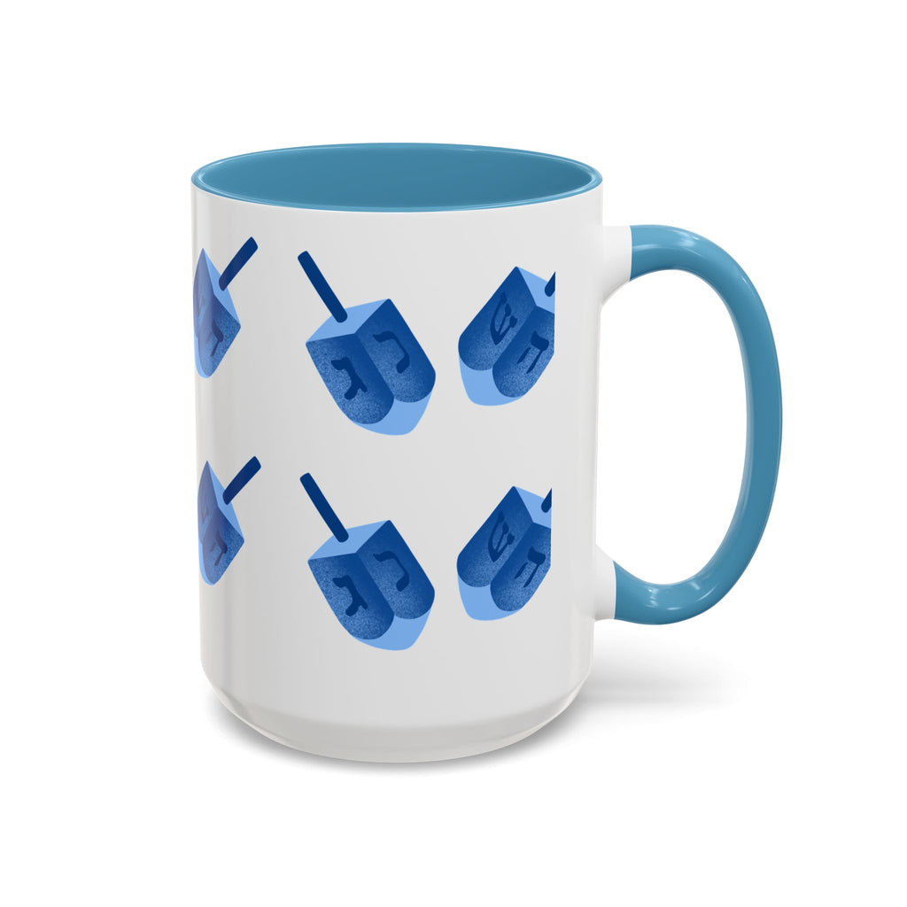 Dreidels Hanukkah Mug 15 oz