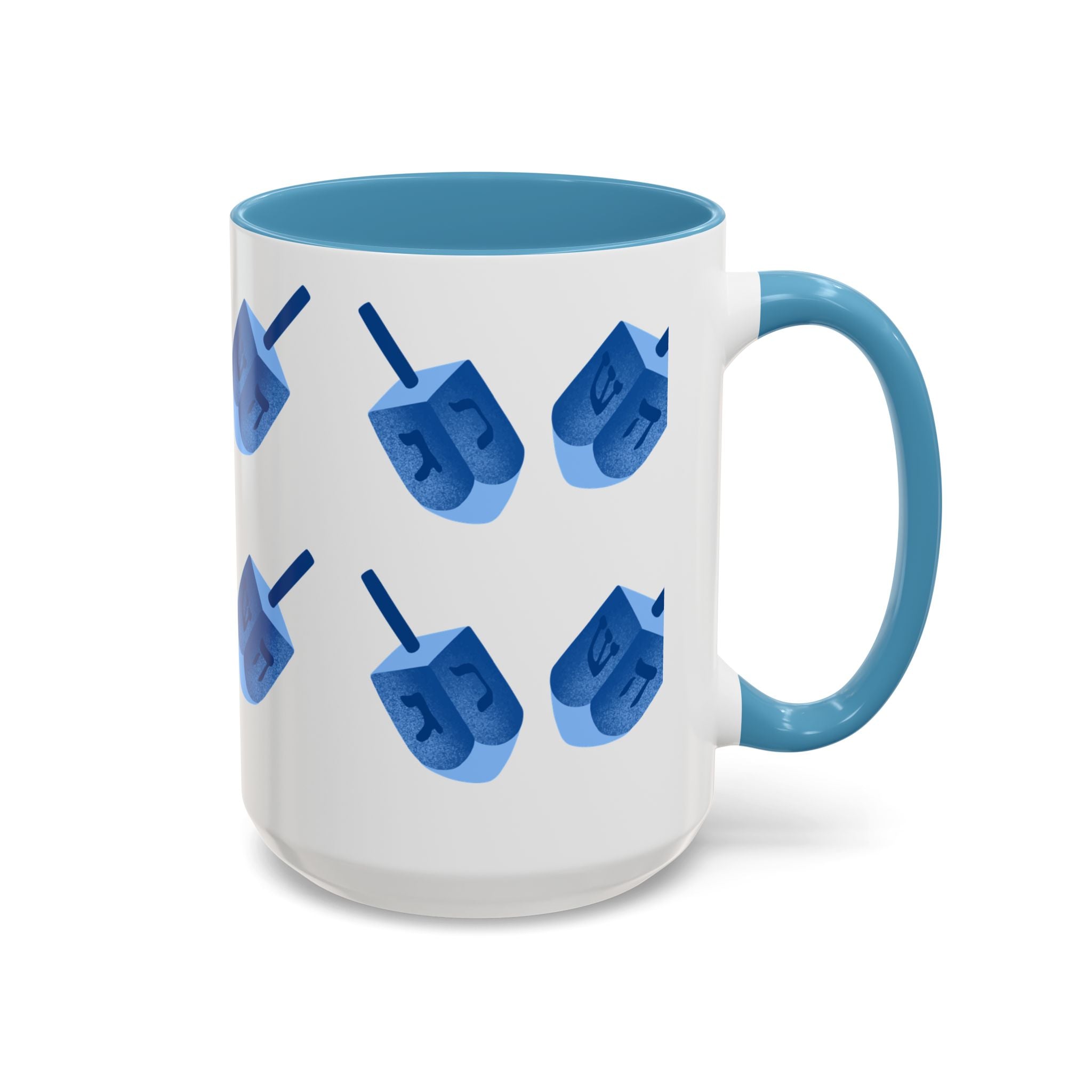 Dreidels Hanukkah Mug 15 oz