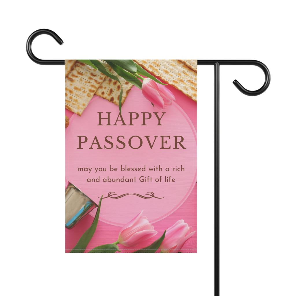 Passover Garden Flag- Celebrate Passover with Joyful Decor, Outdoor Garden Flag, Spring Celebration Decoration, Jewish Home