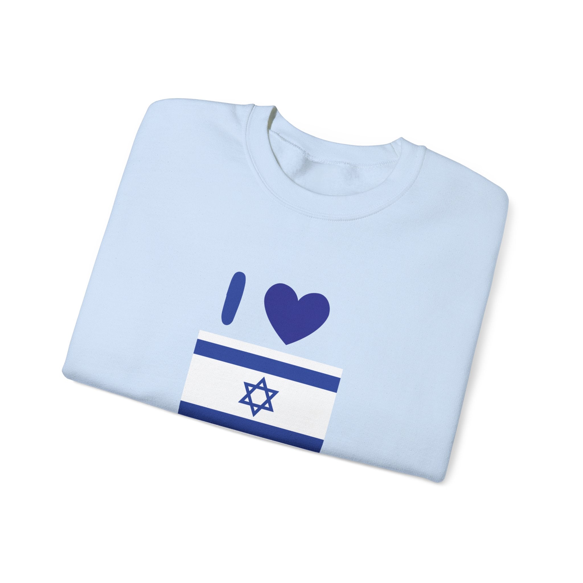I Love Israel Unisex Heavy Blend™ Crewneck Sweatshirt