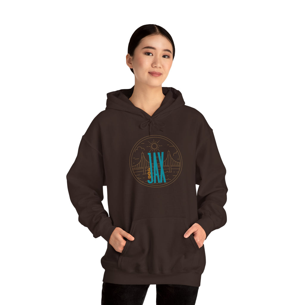 JAX City of Bridges Unisex Heavy Blend™ Hooded Sweatshirt