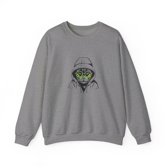 Unisex Heavy Blend™ Crewneck Cat Sweatshirt