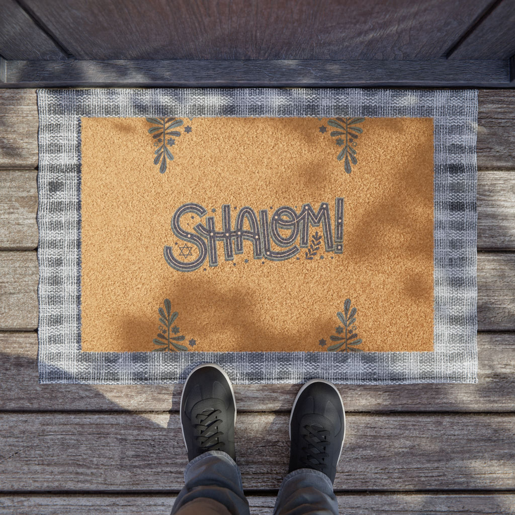 Doormat - Jewish Shalom Welcome Outdoor Mat for Jewish Pride