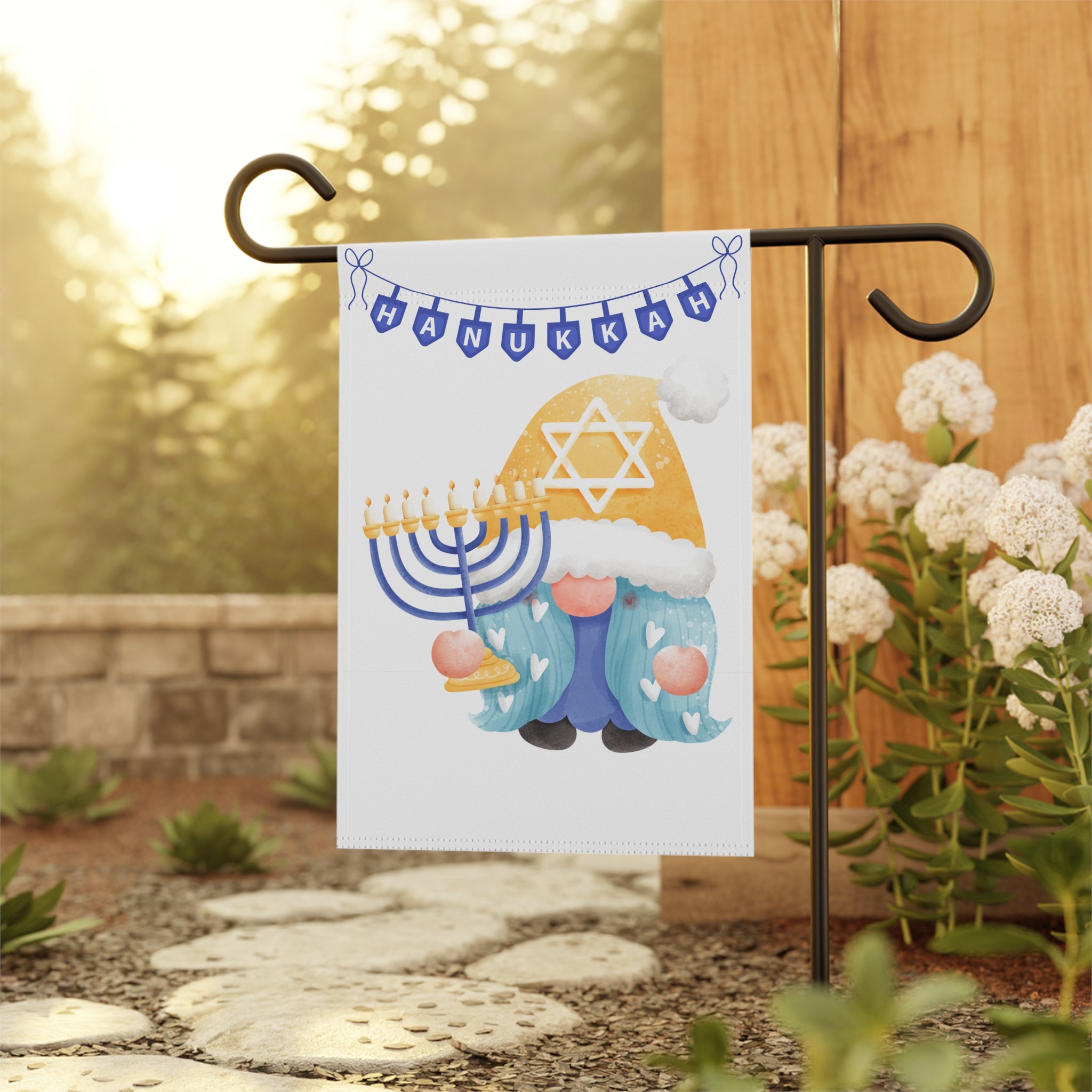 Hanukkah Garden & House Banner Flag