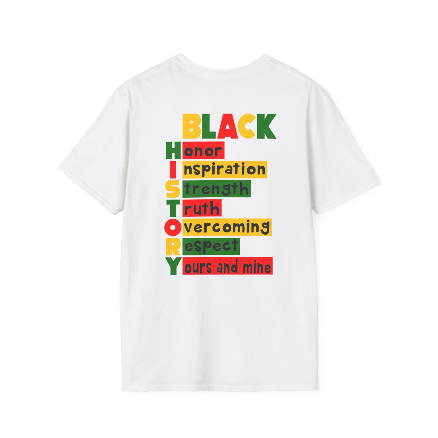 Black History Soft T-Shirt Black History Tee Celebrate Black History