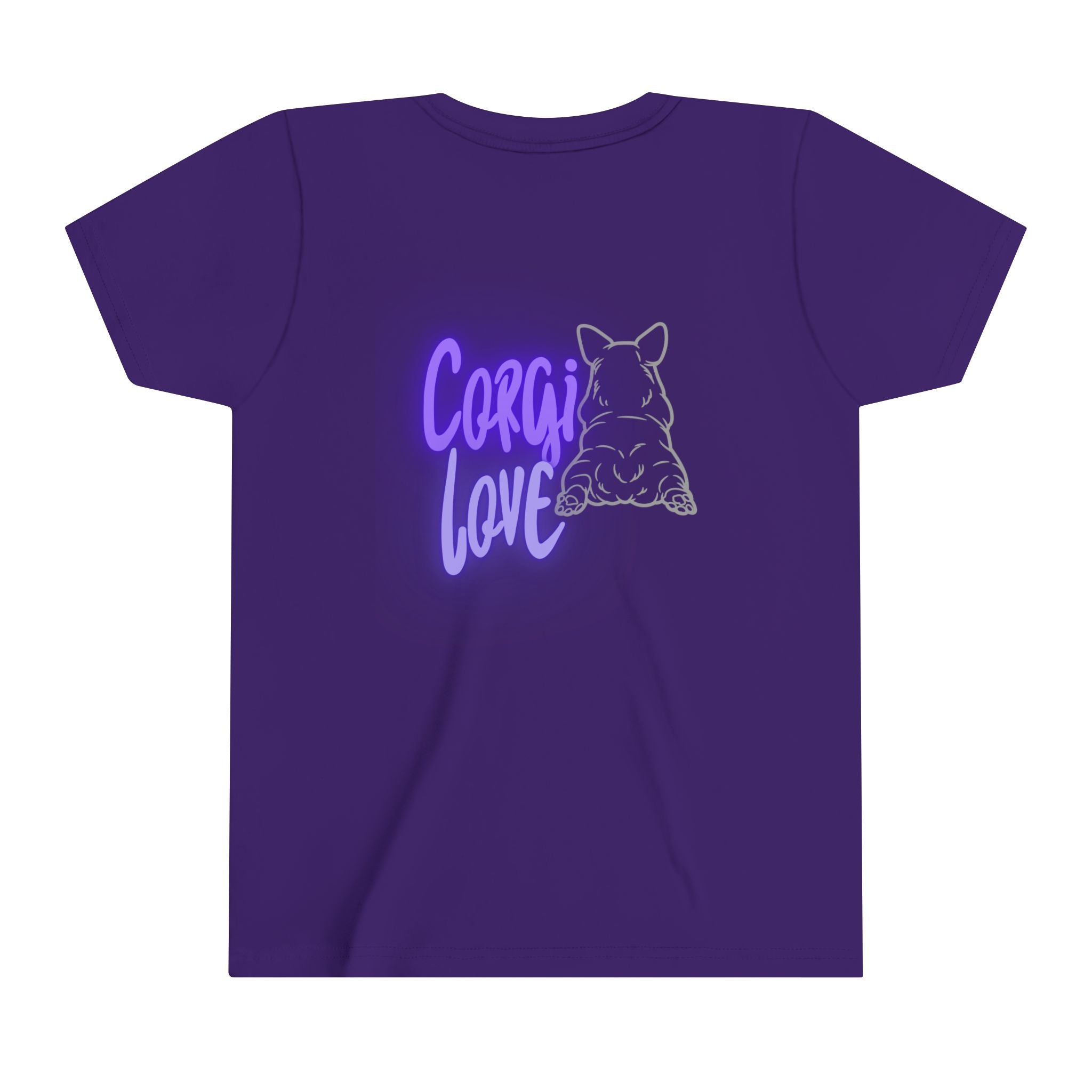 Custom Corgi Love Gemma Youth Short Sleeve Tee