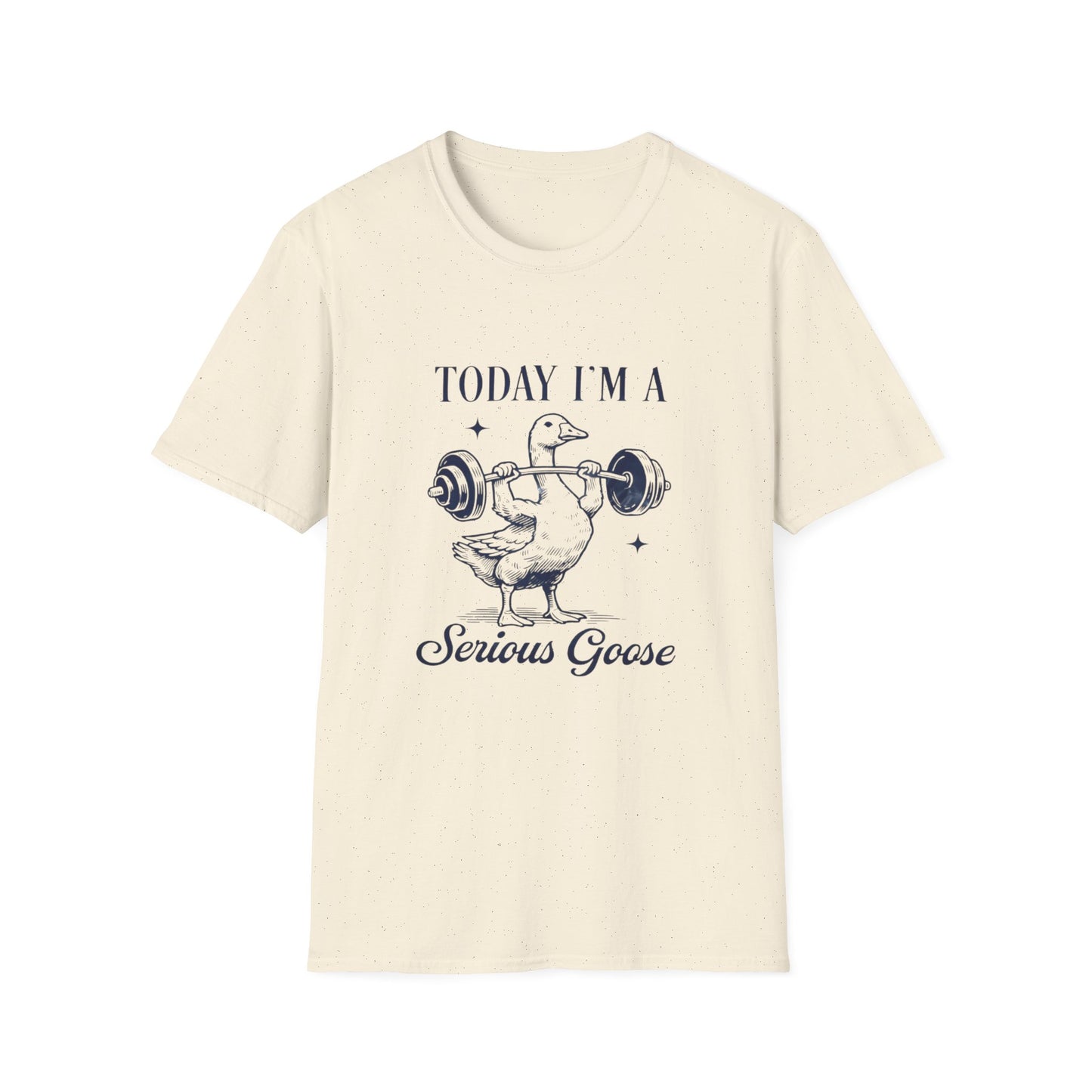 Serious Goose Tee Serious Goose Soft Vintage Style Tee, Funny Goose T-shirt