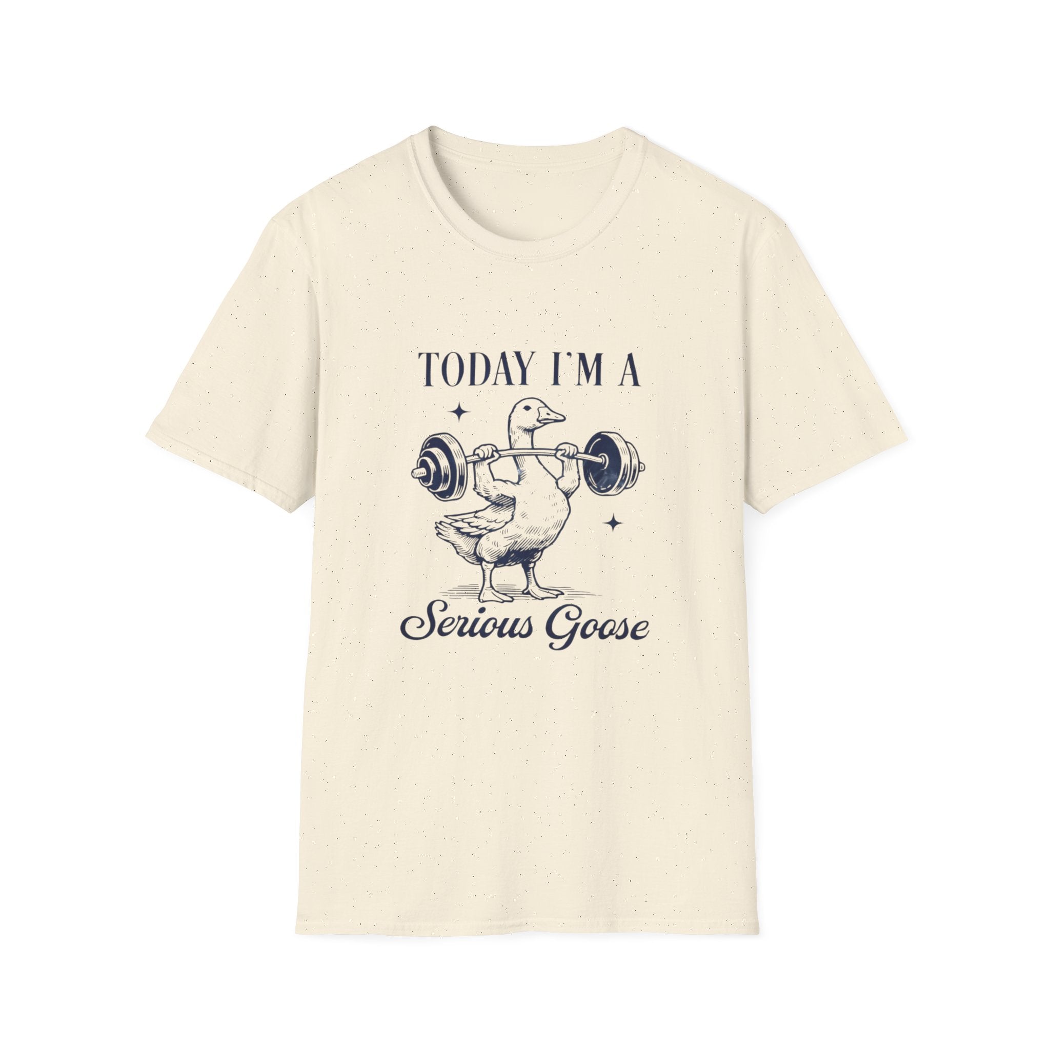 Serious Goose Tee Serious Goose Soft Vintage Style Tee, Funny Goose T-shirt