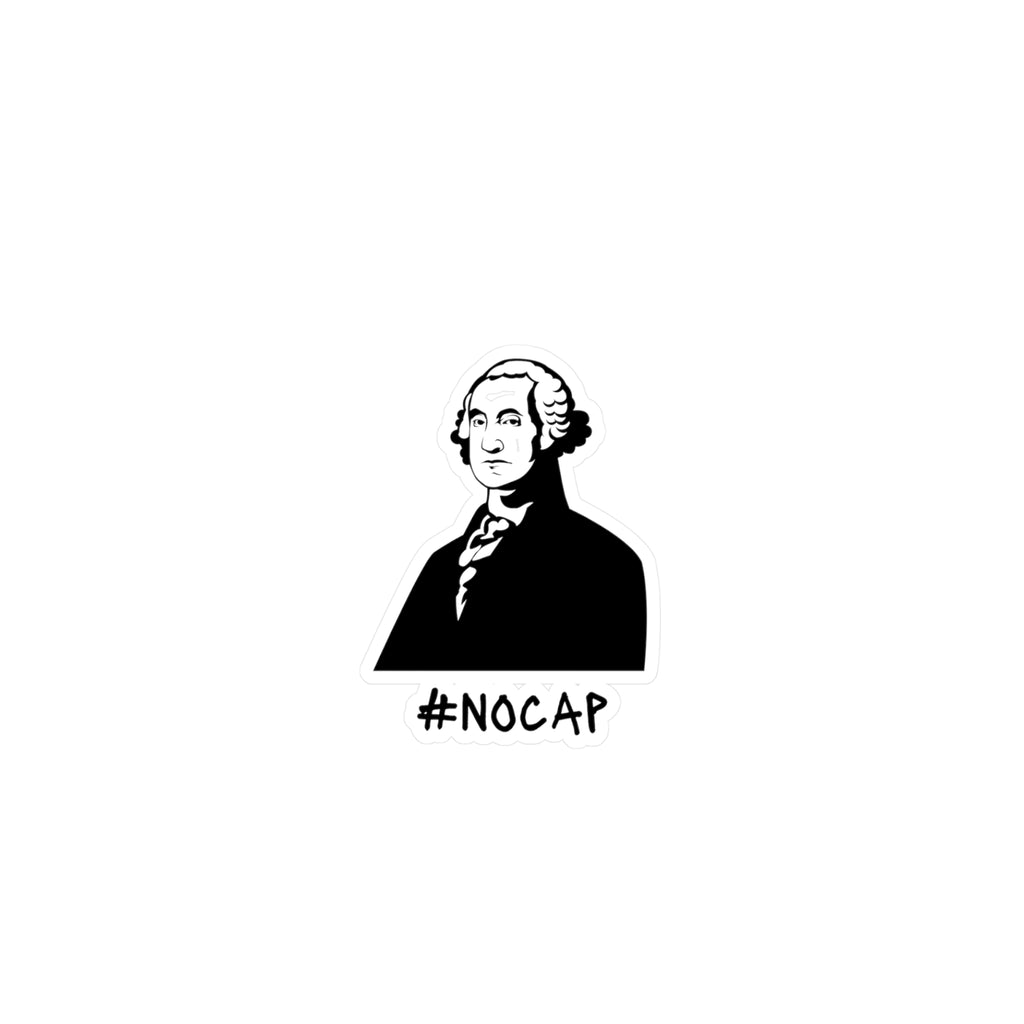No Cap George Washington Kiss-Cut Vinyl Decals