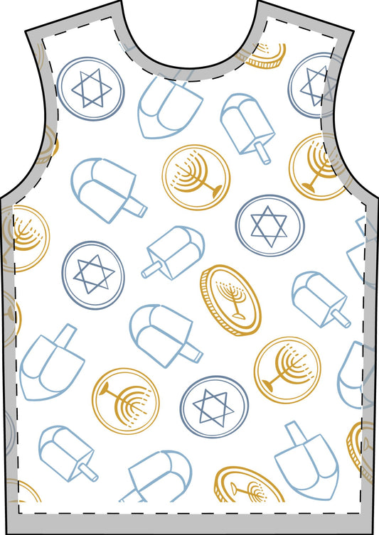 Gimel Gelt Hanukkah Pajama Print | Chanukah Pajamas for Adults | Hanukkah Pajama Set for Adults