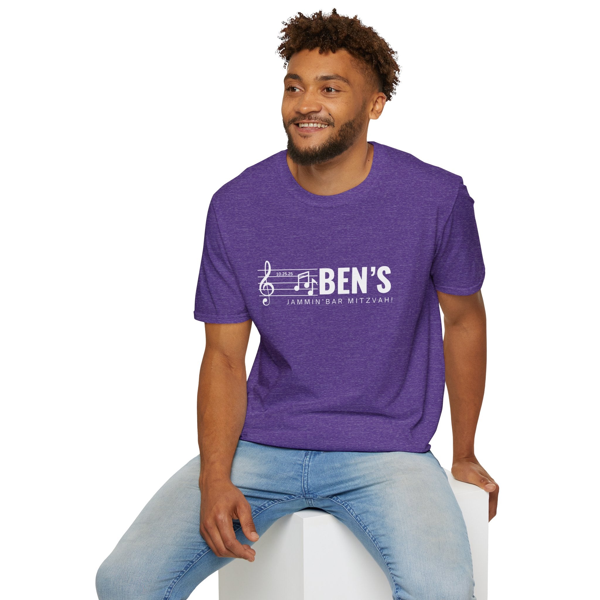 Custom Bar Mitzvah (Ben) Unisex Softstyle T-Shirt