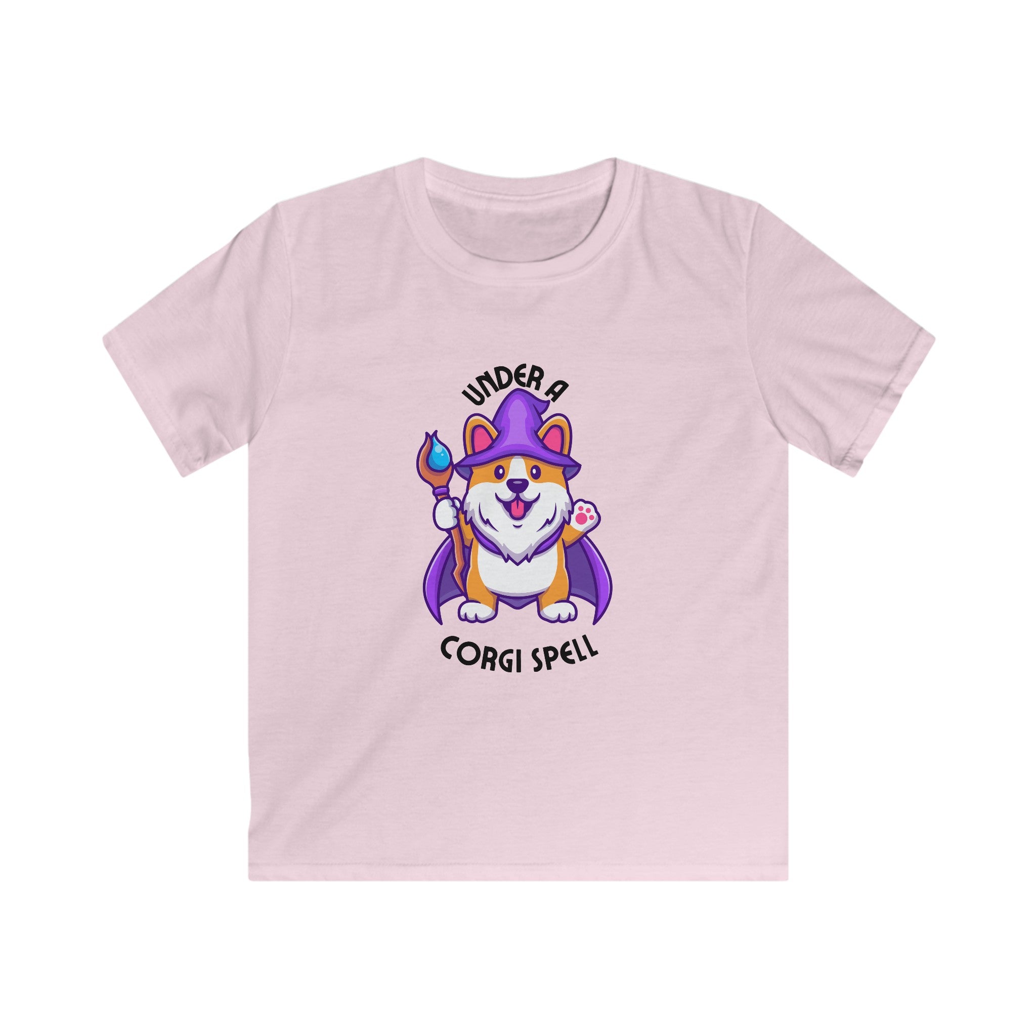 Corgi Spell Youth Halloween Corgi T Shirt