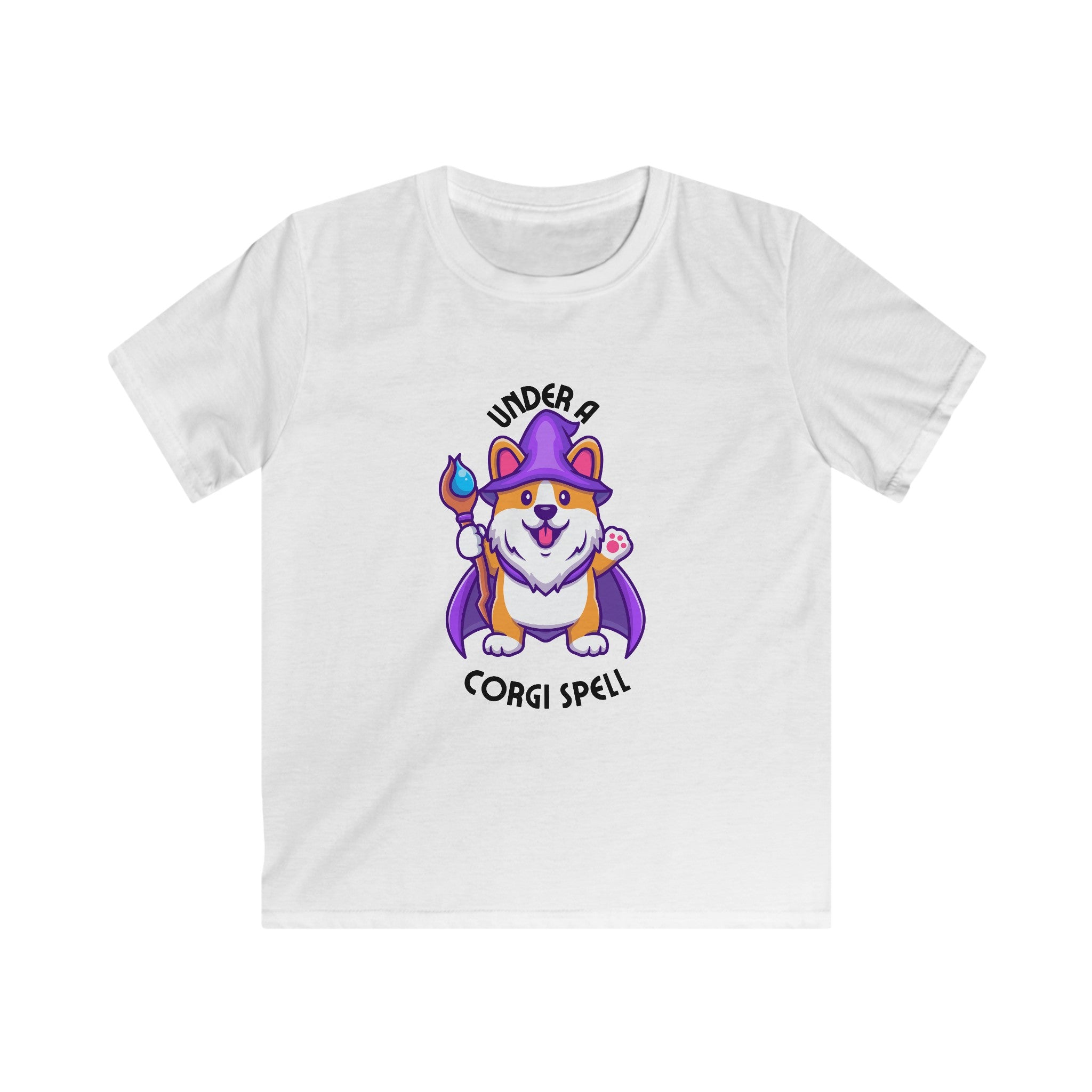 Corgi Spell Youth Halloween Corgi T Shirt