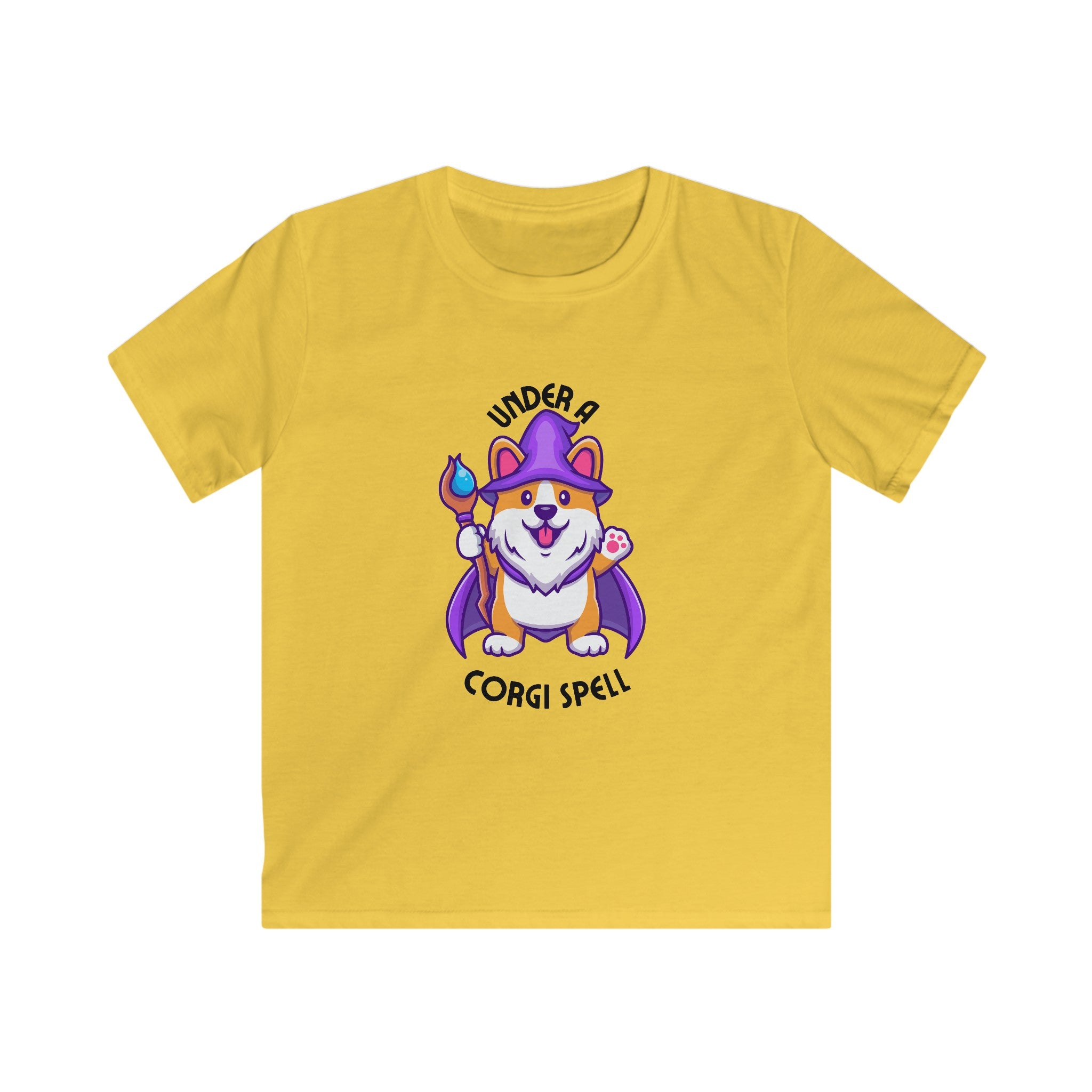 Corgi Spell Youth Halloween Corgi T Shirt
