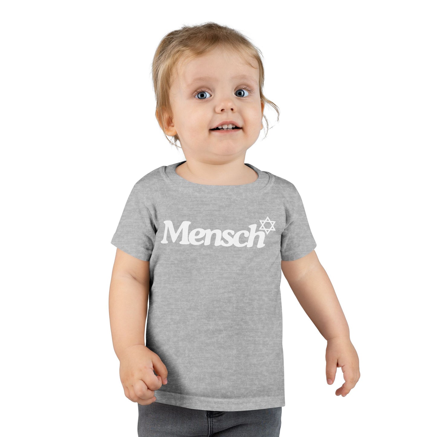 Toddler Mensch T-Shirt Jewish Kids Tee Yiddish Fun Playtime Shirt Jewish Toddler Gifts