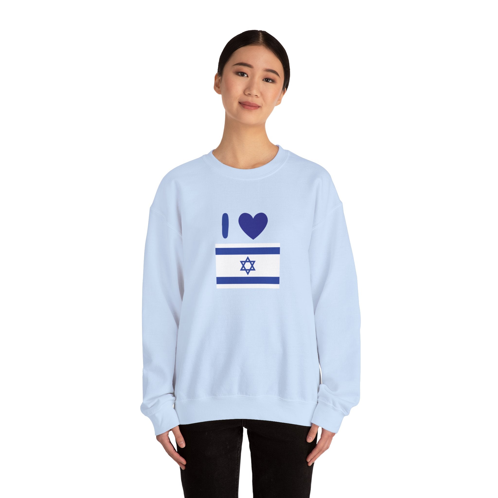 I Love Israel Unisex Heavy Blend™ Crewneck Sweatshirt