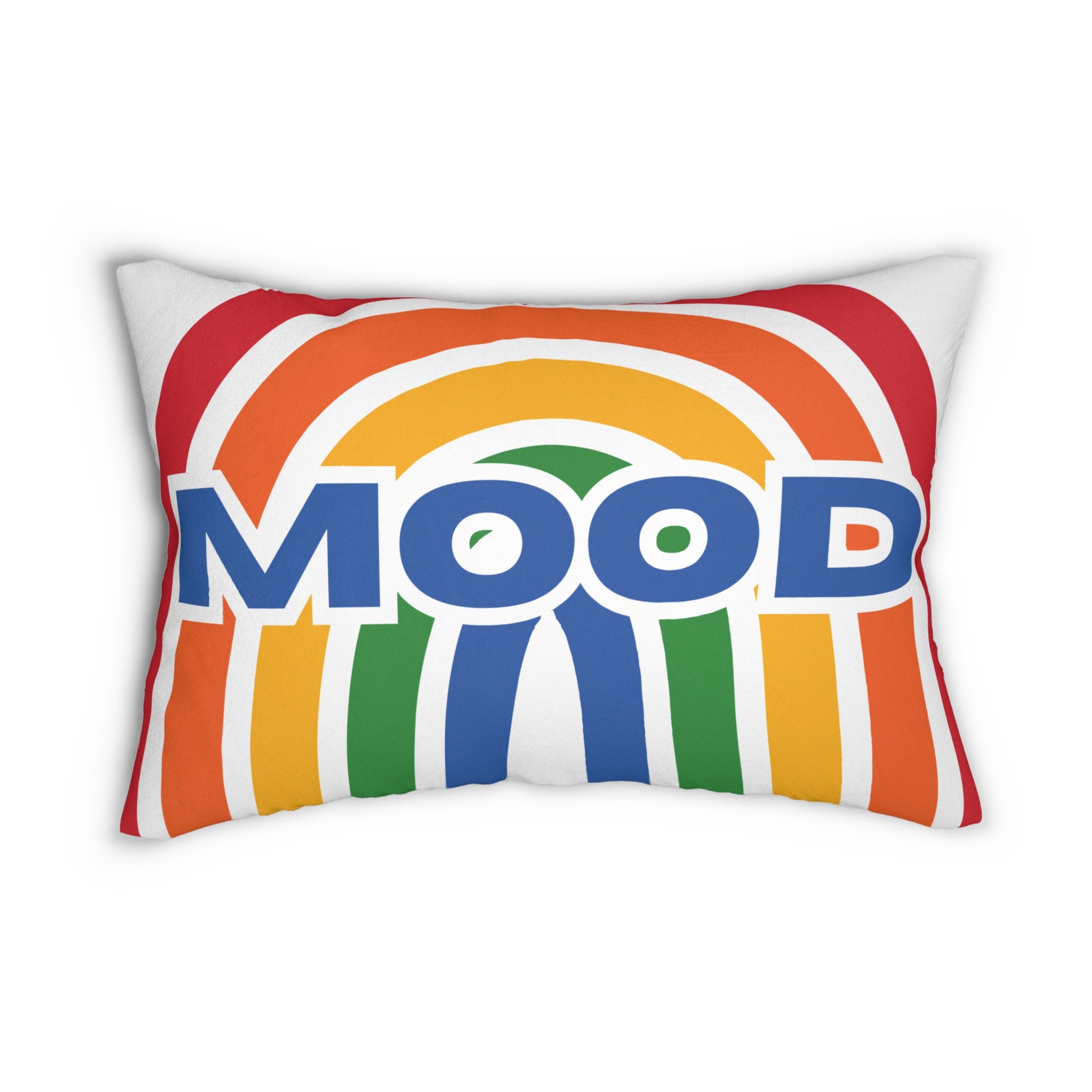 Rainbow Decorative Pillow, Colorful Decorative Pillow, Happy Rainbow Pillow, 14x20 inches, Home Decor Accent Pillow, Gift for Rainbow Lovers