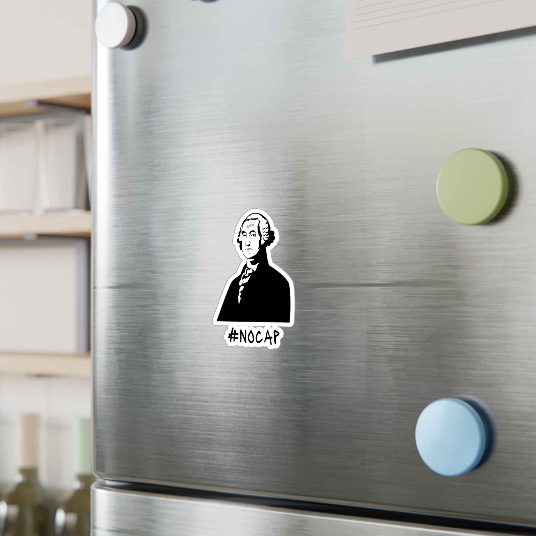 No Cap George Washington Kiss-Cut Vinyl Decals