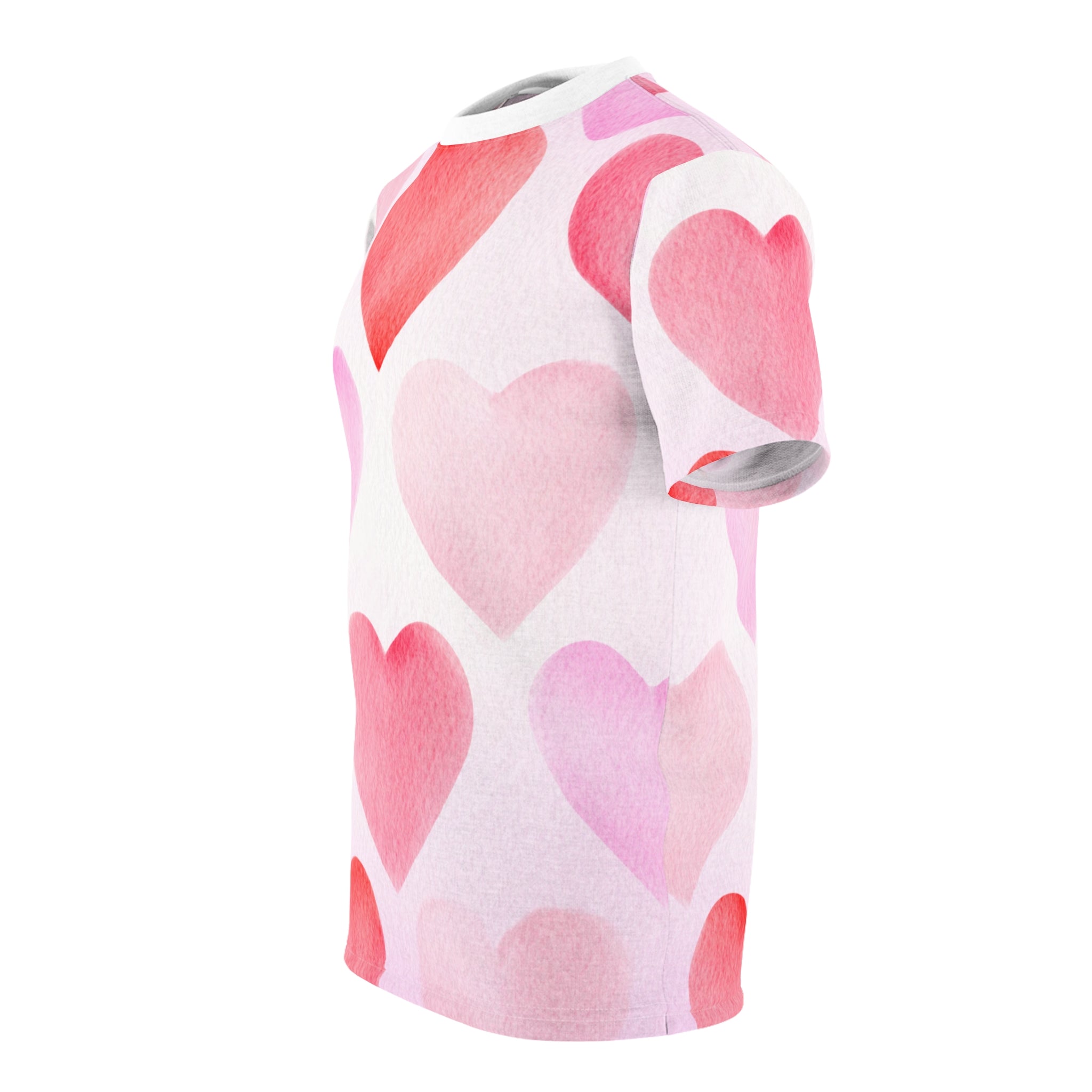 Mens Heart Print Valentines Tee Mens Valentine's Heart Print Shirt