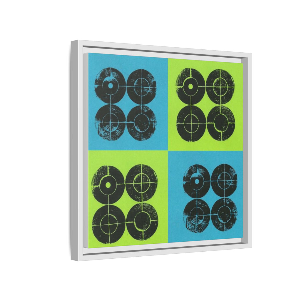 Printing With Legos Collagraph Matte Canvas, Framed