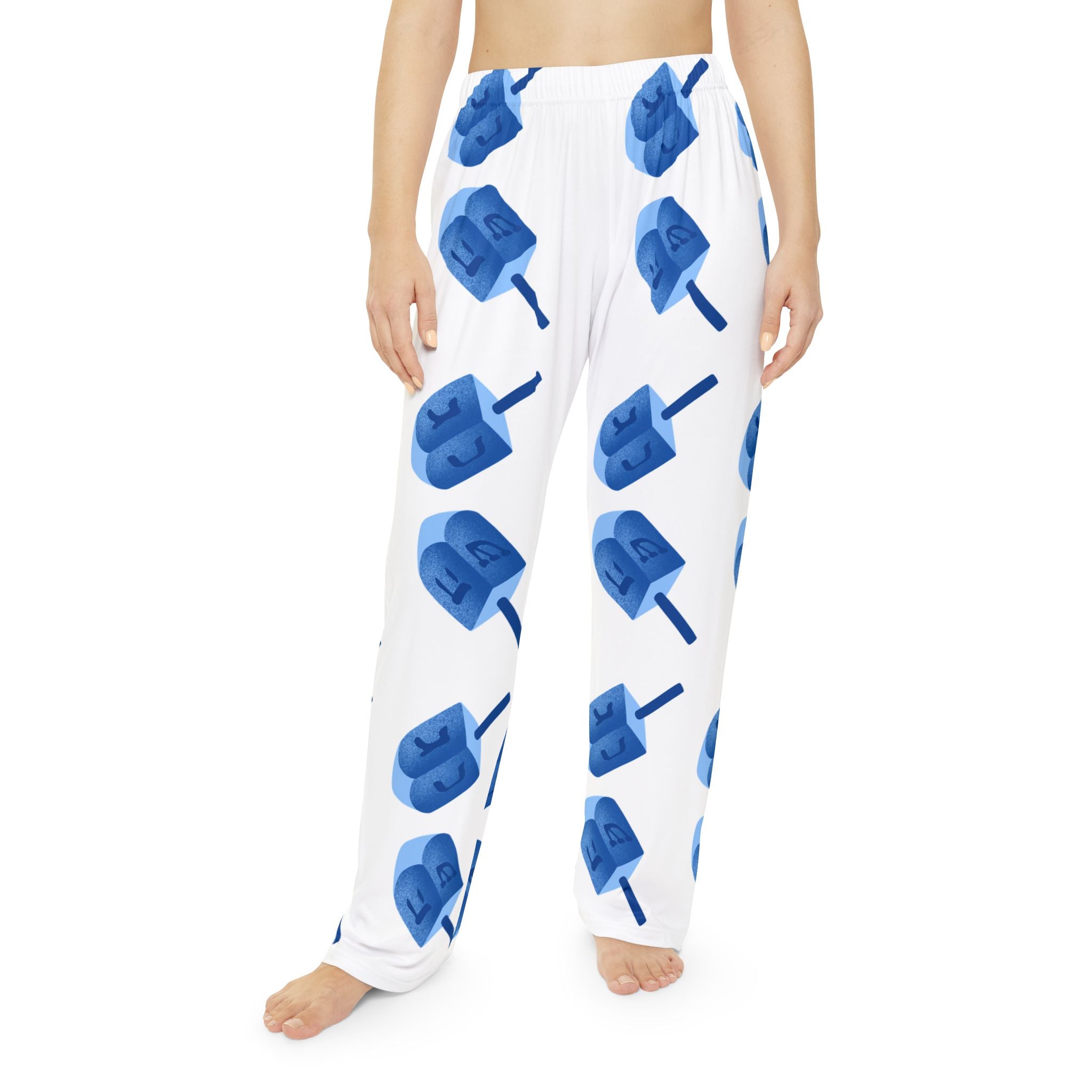 Women's Hanukkah Pajama Pants, Custom Photo Lounge Wear, Cozy Nightwear, Holiday Gift for Her, Personalized Sleep Pants, Hanukkah Apparel