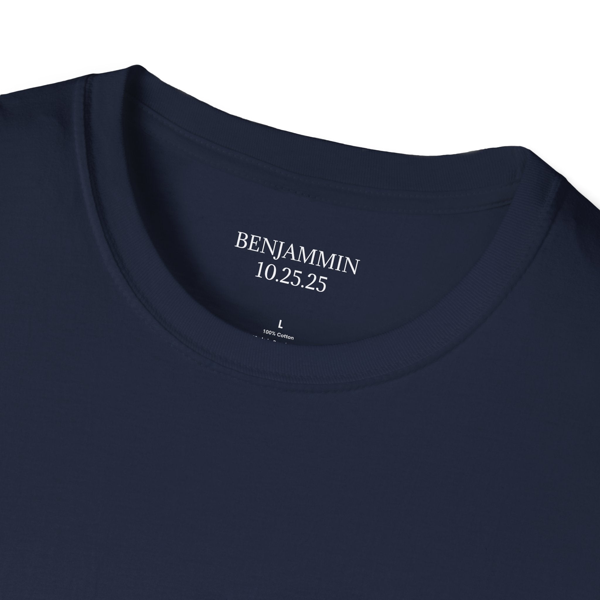 Custom Bar Mitzvah Tee (Ben) Unisex Softstyle T-Shirt Use Your Design or We Can Create One