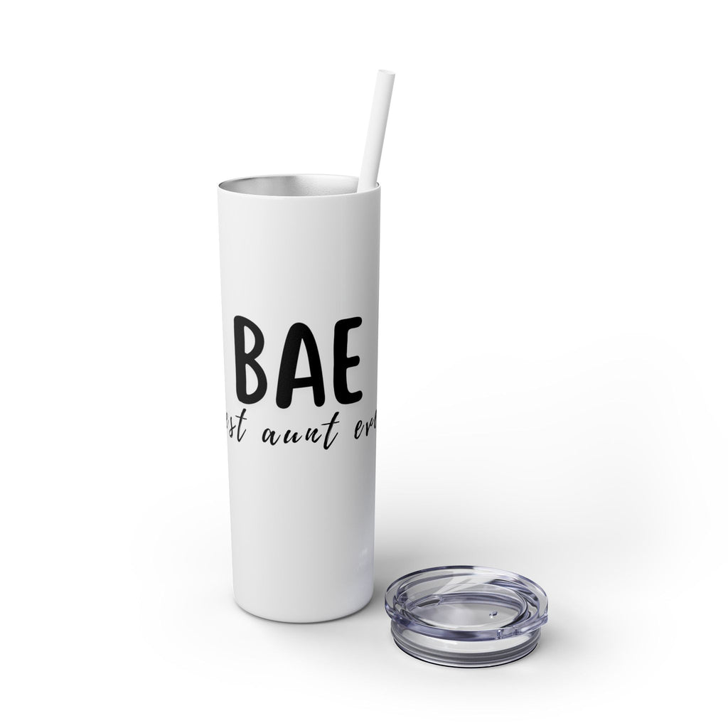 BAE Best Aunt Ever Skinny Tumbler with Straw, 20oz more colors