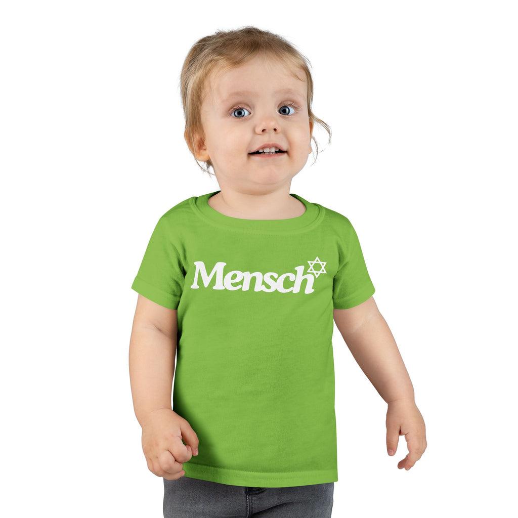 Toddler Mensch T-Shirt Jewish Kids Tee Yiddish Fun Playtime Shirt Jewish Toddler Gifts