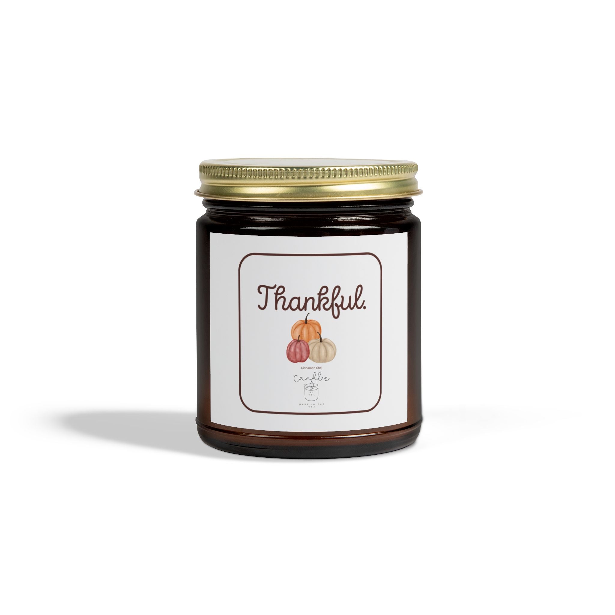 Thankful Fall Candle  Cinnamon Chai Scented Candle