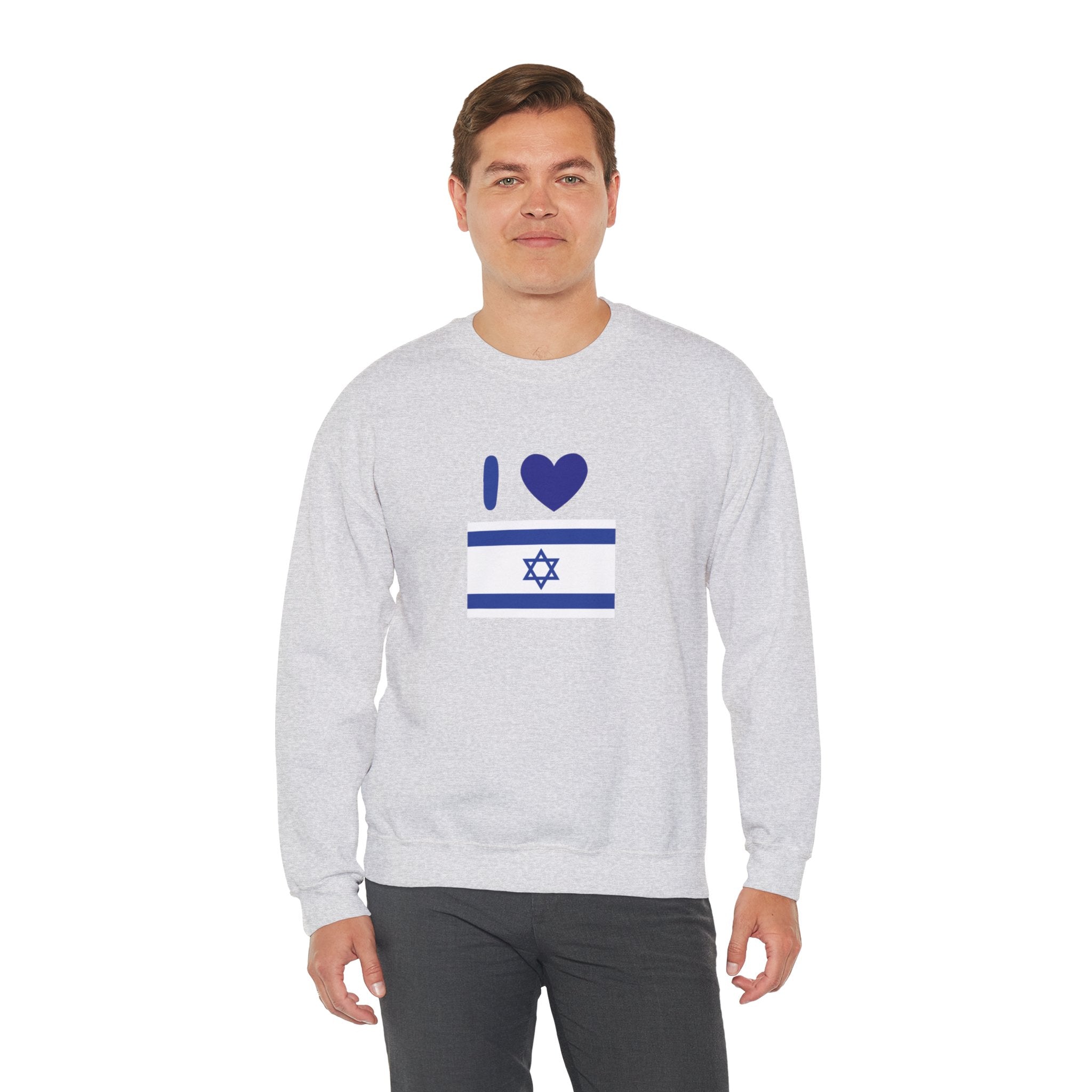 I Love Israel Unisex Heavy Blend™ Crewneck Sweatshirt