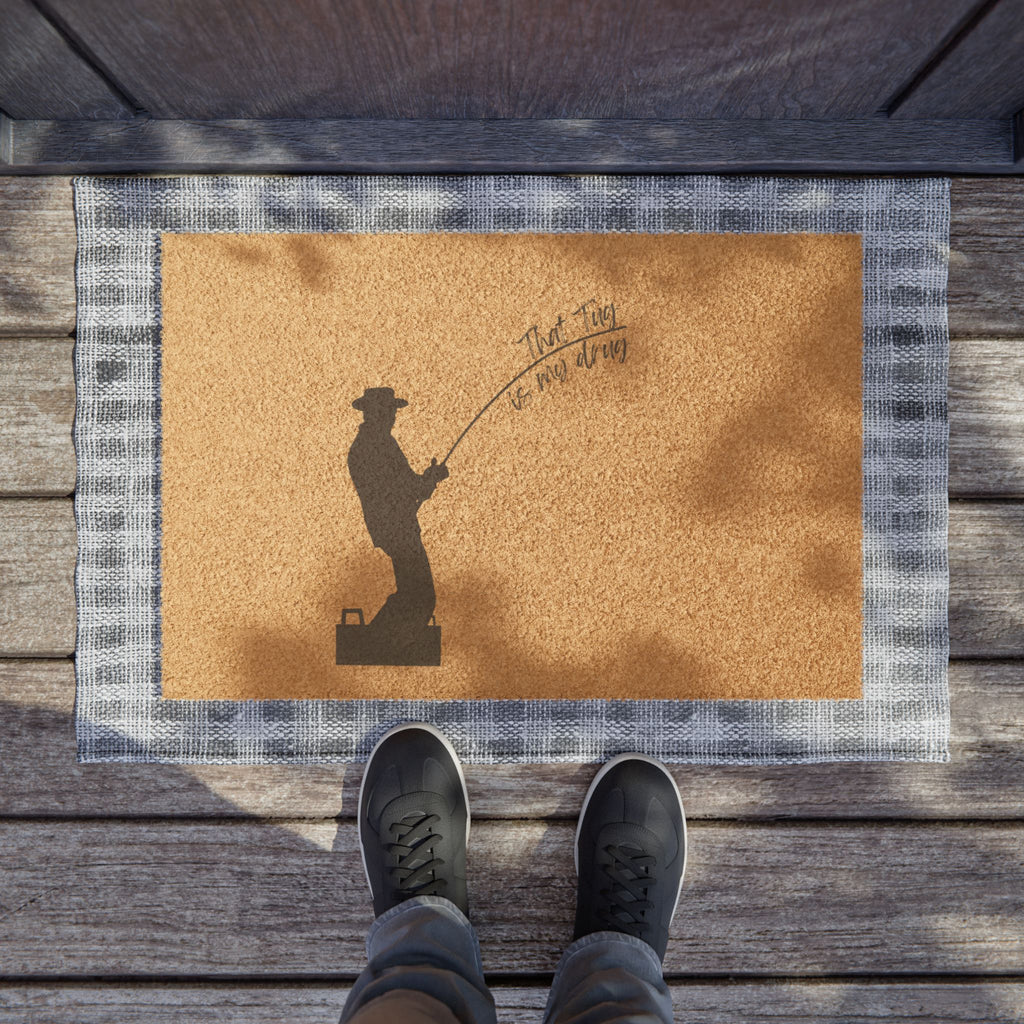 Fisherman Doormat Man Cave Doormat Fishing Cabin Doormat