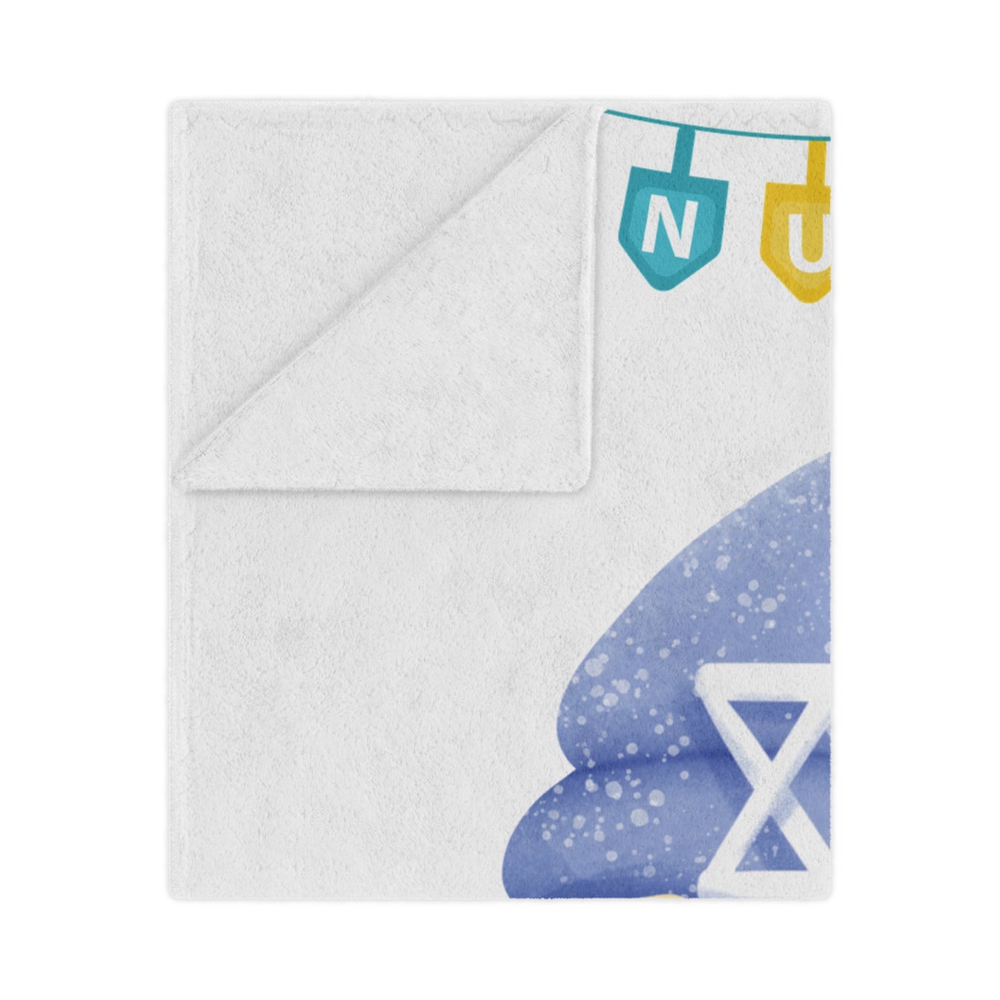 Hanukkah Gnome Microfiber Blanket | Hanukkah Throw Blanket