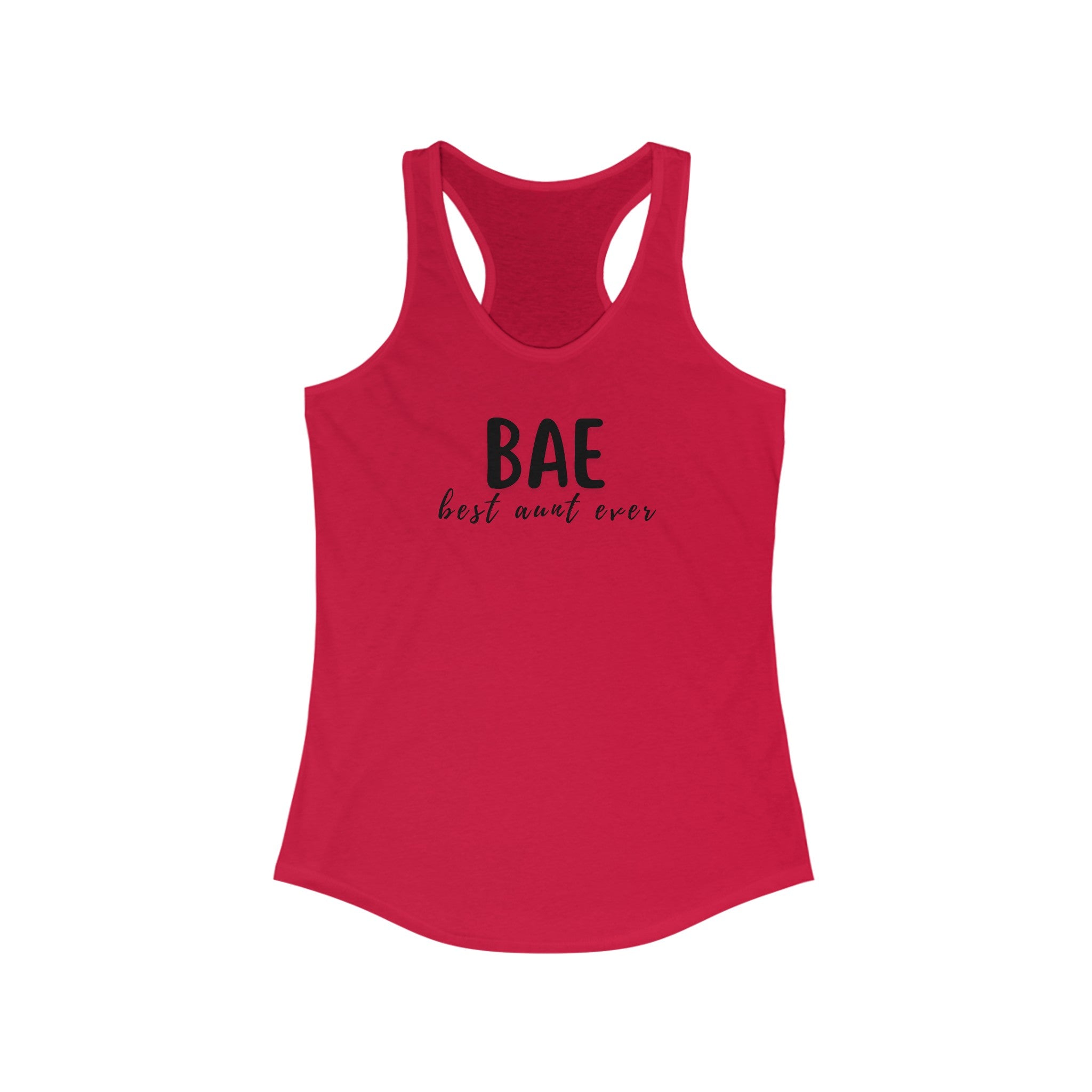 Best Aunt Ever BAE Women's Ideal Racerback Tank
