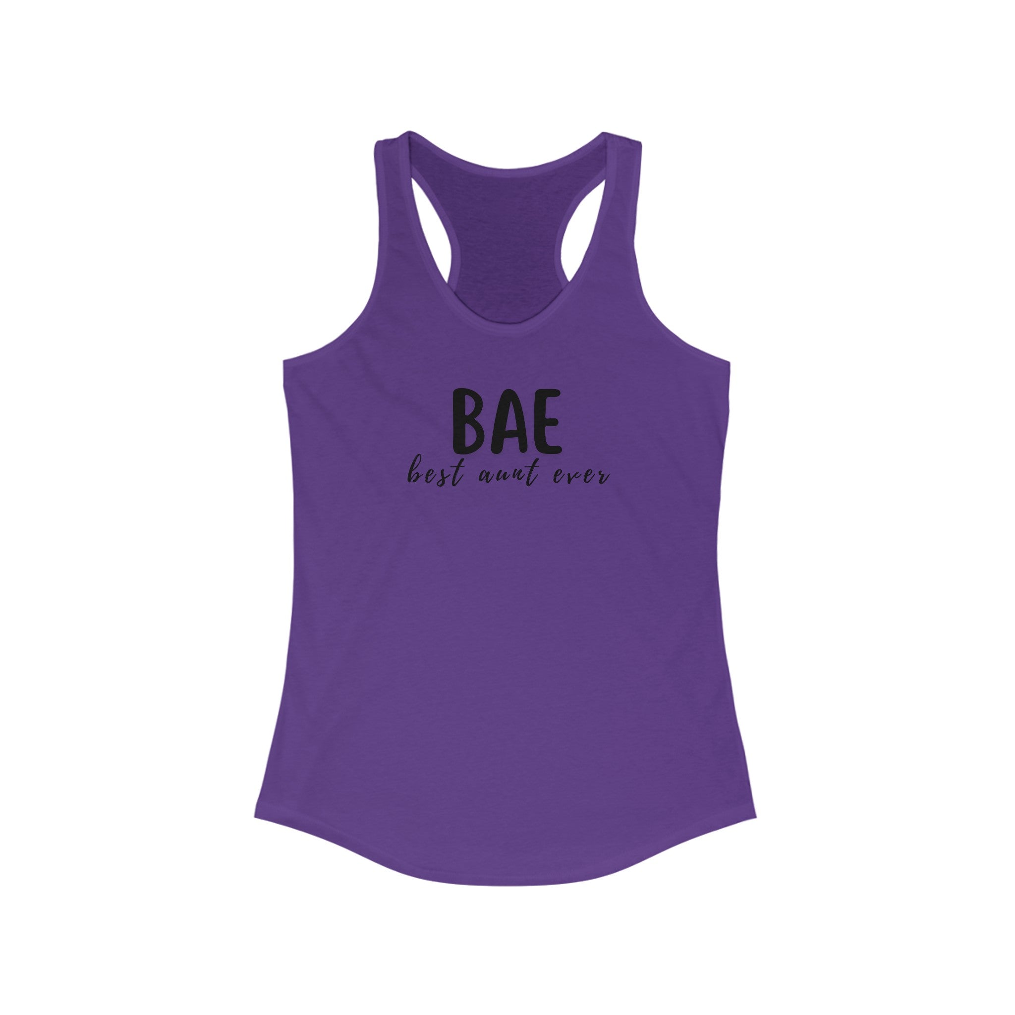 Best Aunt Ever BAE Women's Ideal Racerback Tank