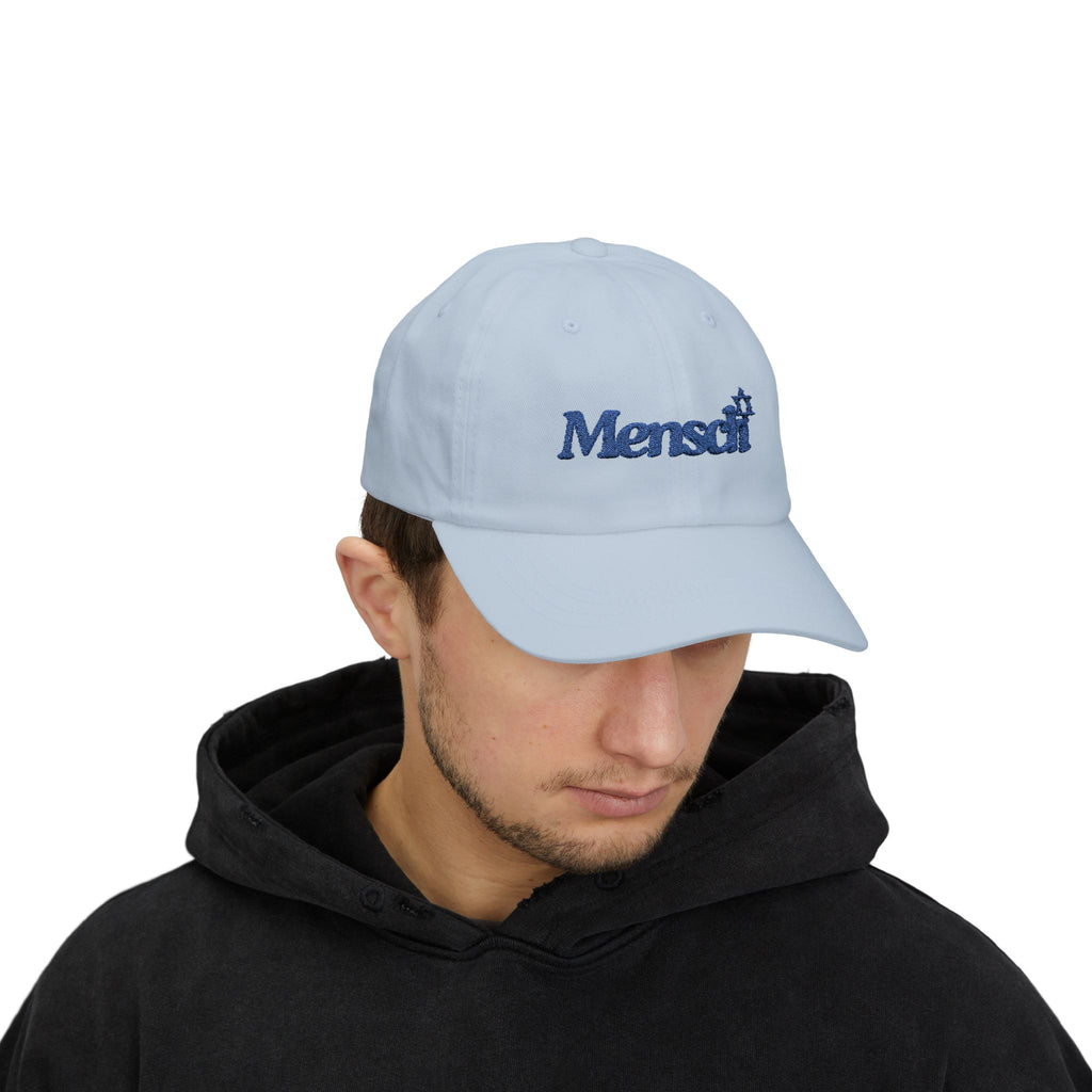 Mensch Hat Jewish Mensch Classic Baseball Cap for Mensch Embroidered Jewish Gift