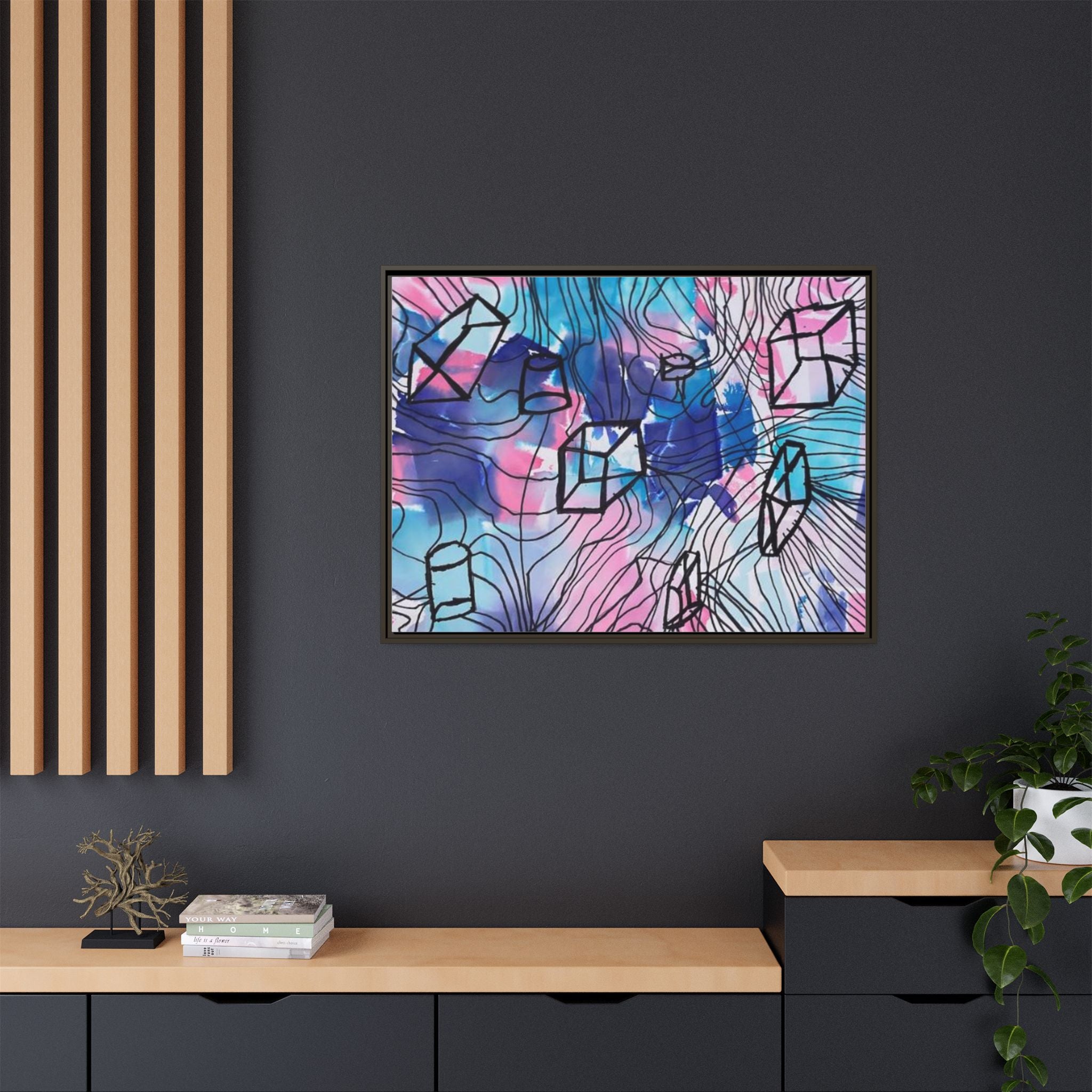 Elements of Art: Form Framed Canvas by Jackson G. Smith