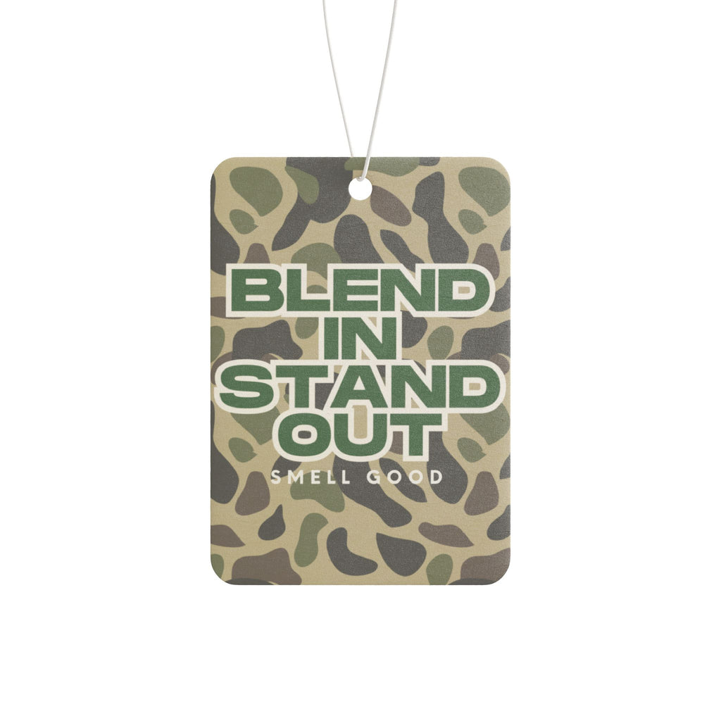 Camouflage Car Air Freshener, Unique Vehicle Gift, Smell Good Decor, Fun Auto Accessory, Blend In Stand Out Design