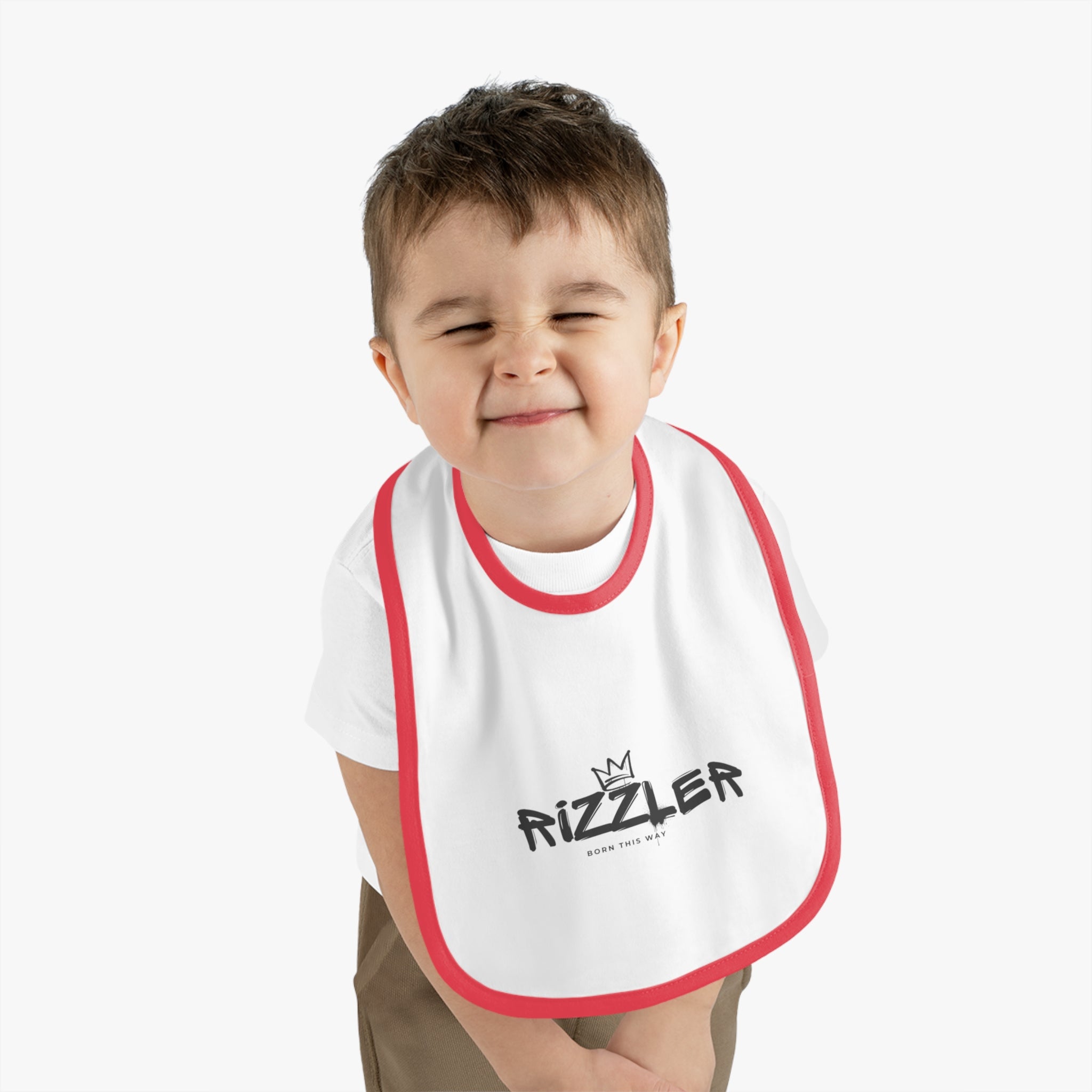 Baby Rizzler Trim Jersey Bib