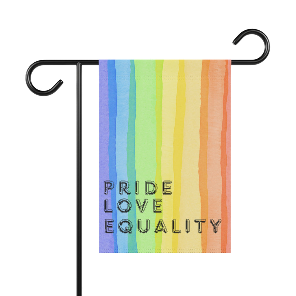 Pride, Love, Equality Garden Flag or House Flag Pride LGBTQIA+