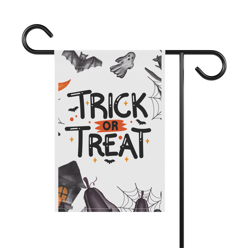 Trick or Treat Garden Flag Halloween Garden Flag Trick o Treat Flag