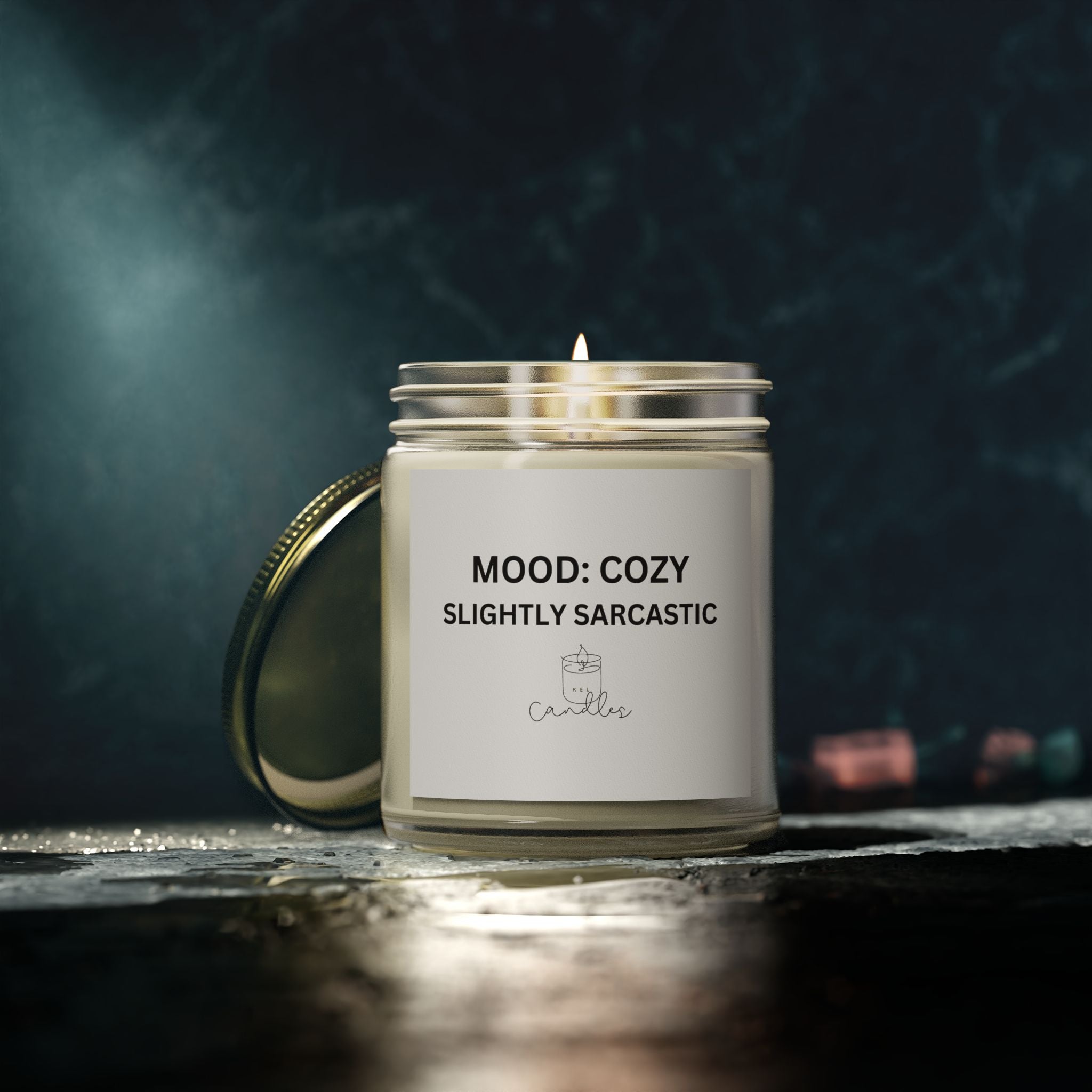 Cozy, Slightly Sarcastic Scented Candles (4oz, 9oz)