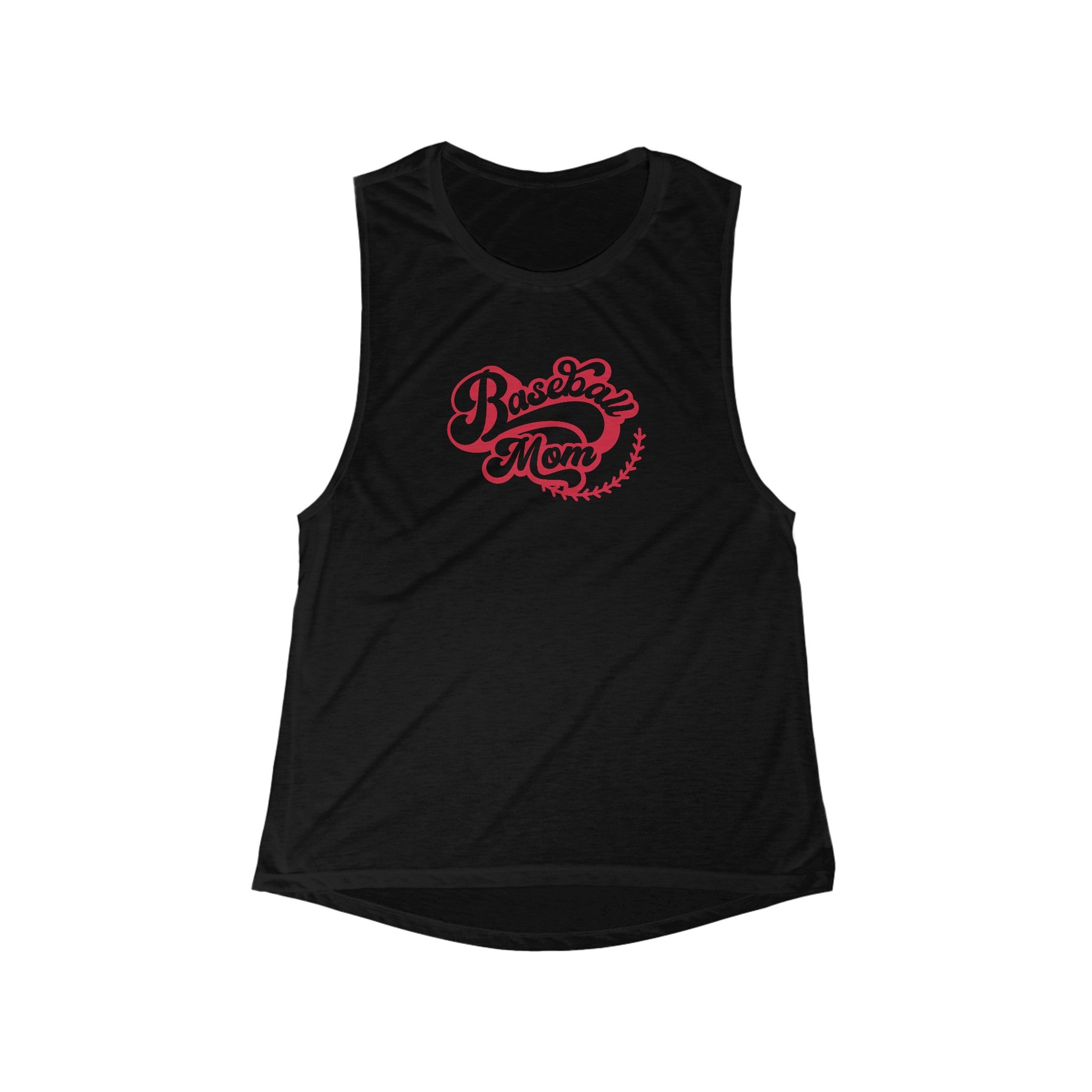 Baseball Mom Women's Flowy Scoop Muscle Tank